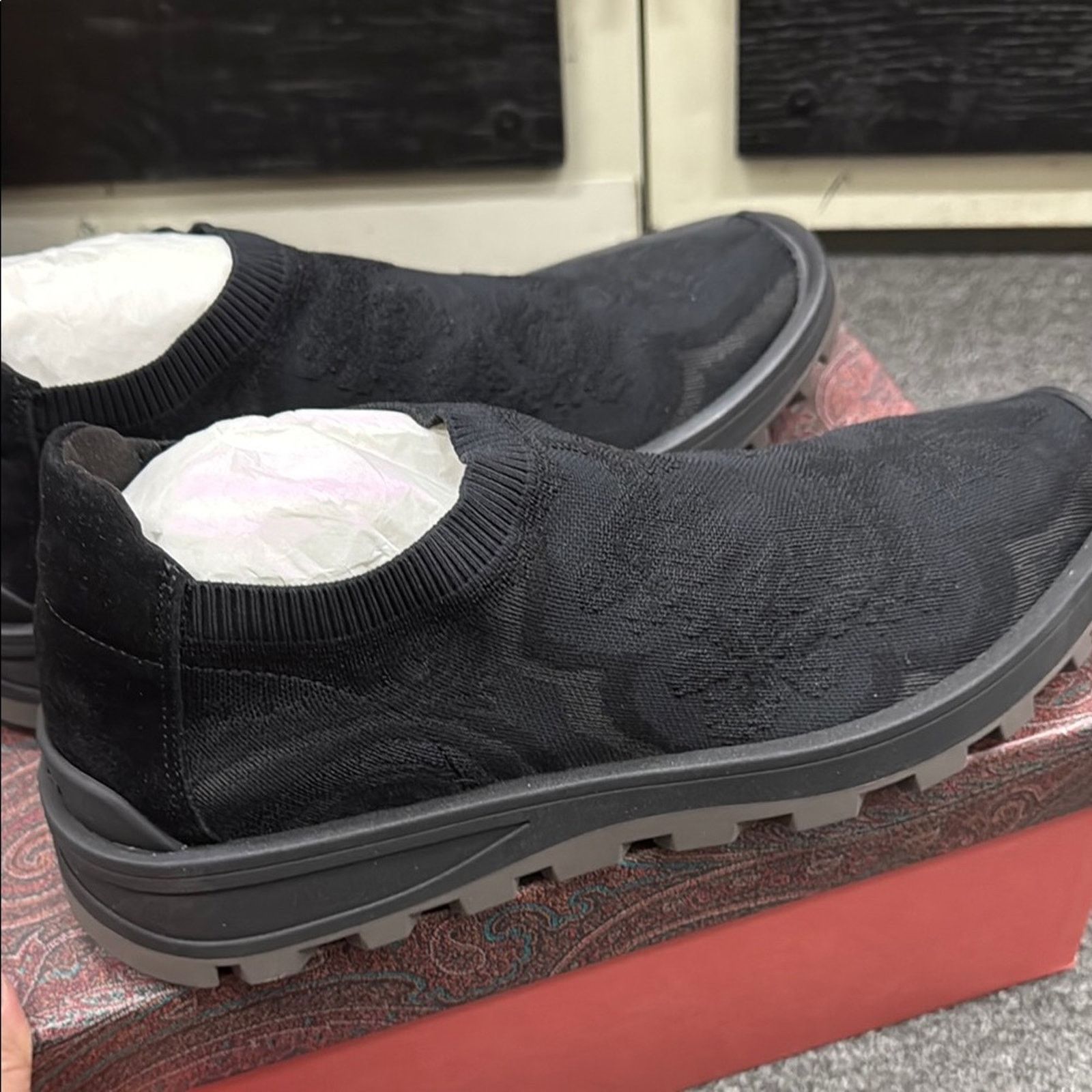 Etro NWT Etro Black Men's Slip-On Shoes Size 11.5 EU 44 Size US 11.5 / EU 44-45 - 6 Thumbnail