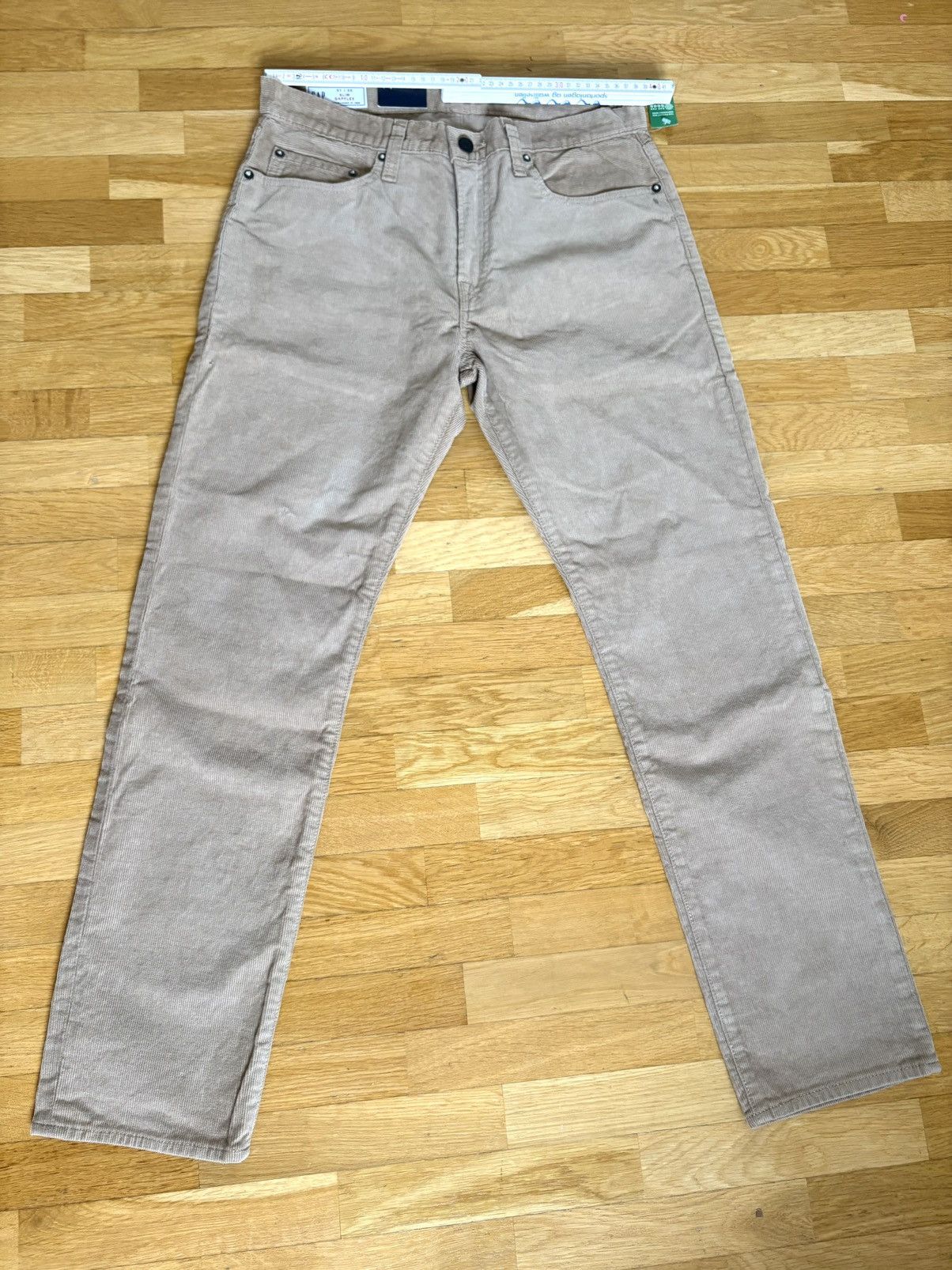 Gap Unworn GAP corduroy slim fit men pant - size 31 / 30 - beige Size US 31 - 3 Thumbnail