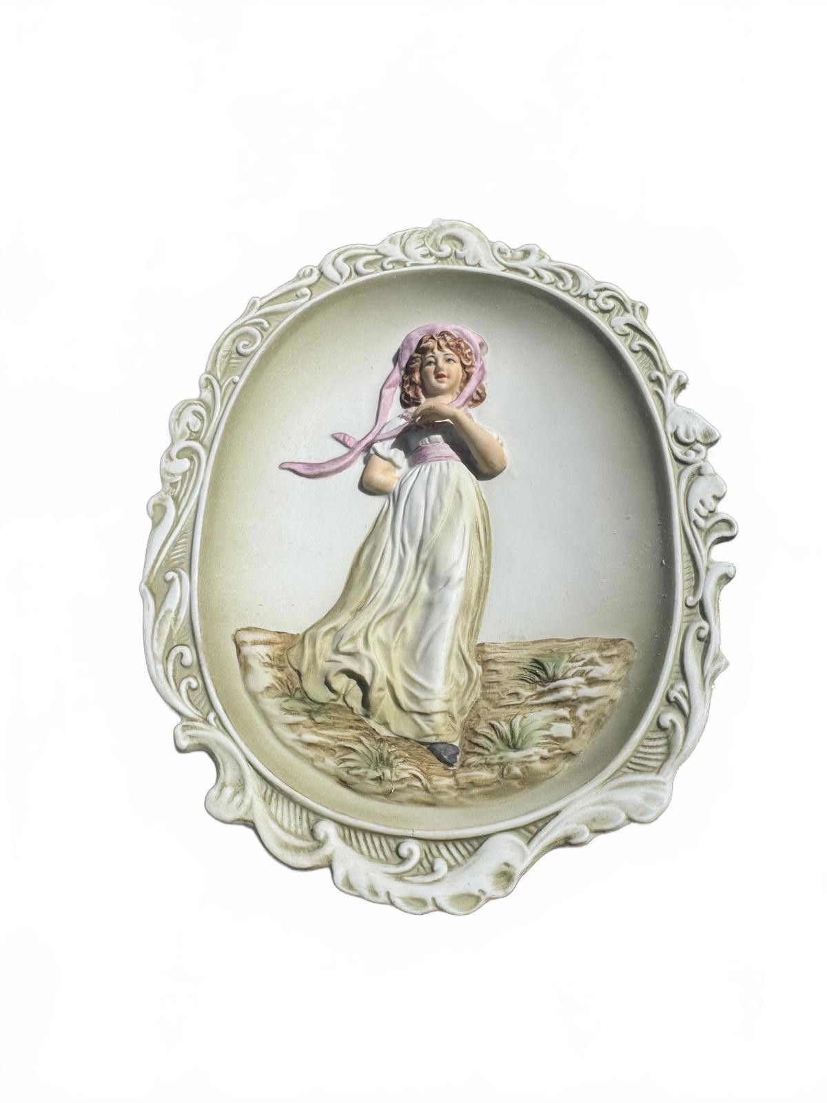 Designer Vintage Lefton China "Pinkie" and "Blue Boy" Wall Plaques Size ONE SIZE - 1 Thumbnail