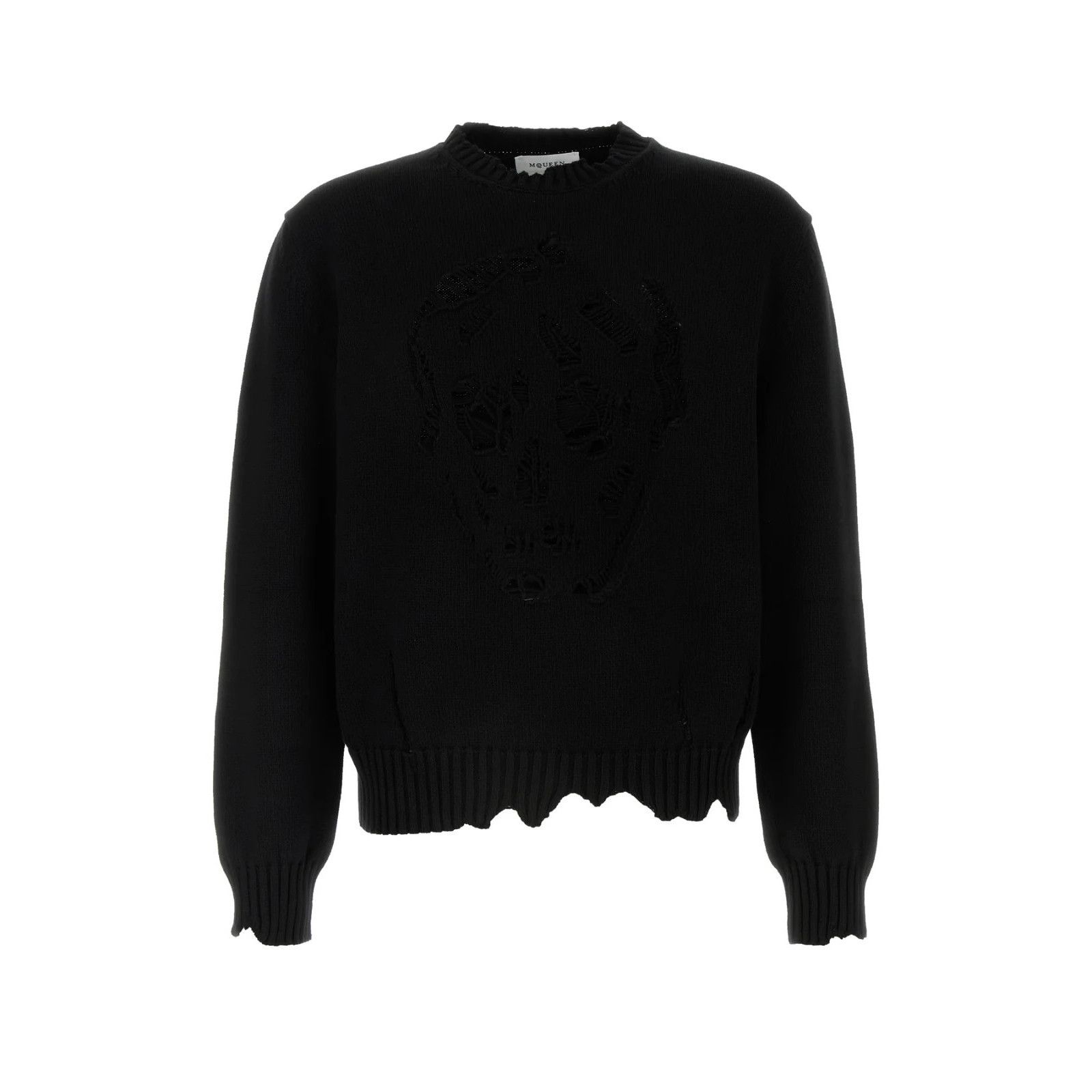Alexander McQueen ALEXANDER MCQUEEN Black Cotton Sweater New & Authentic (Men' Size US L / EU 52-54 / 3 - 1 Thumbnail