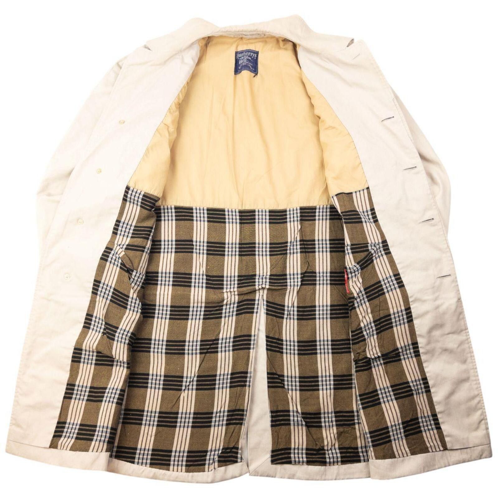Burberry Vintage 80s Burberry Nova Check Lined Trench Jacket Size XL Size US L / EU 52-54 / 3 - 2 Thumbnail