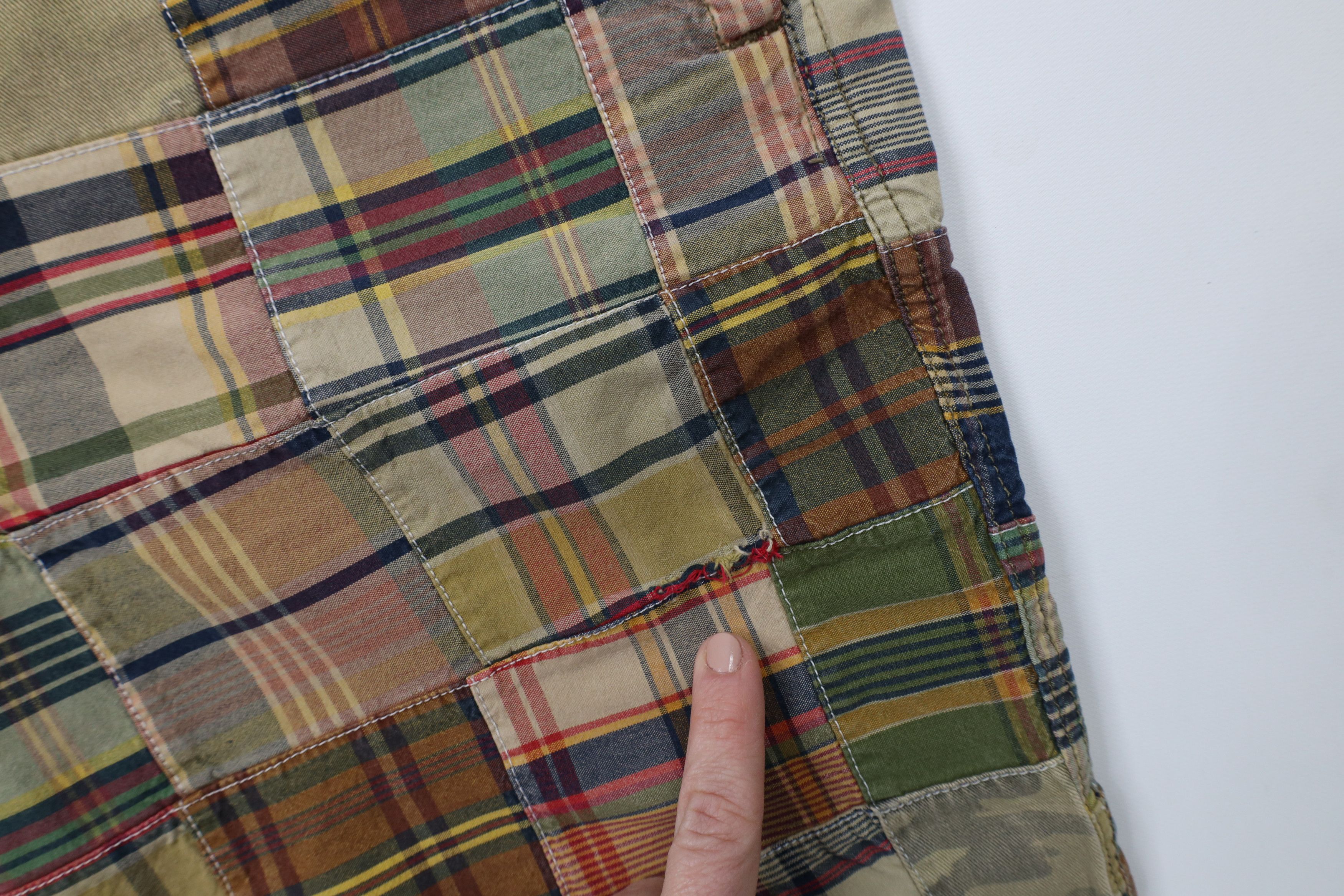 American Eagle Outfitters × Vintage Vintage American Eagle Patchwork Shorts Longer Length Size US 32 / EU 48 - 10 Thumbnail