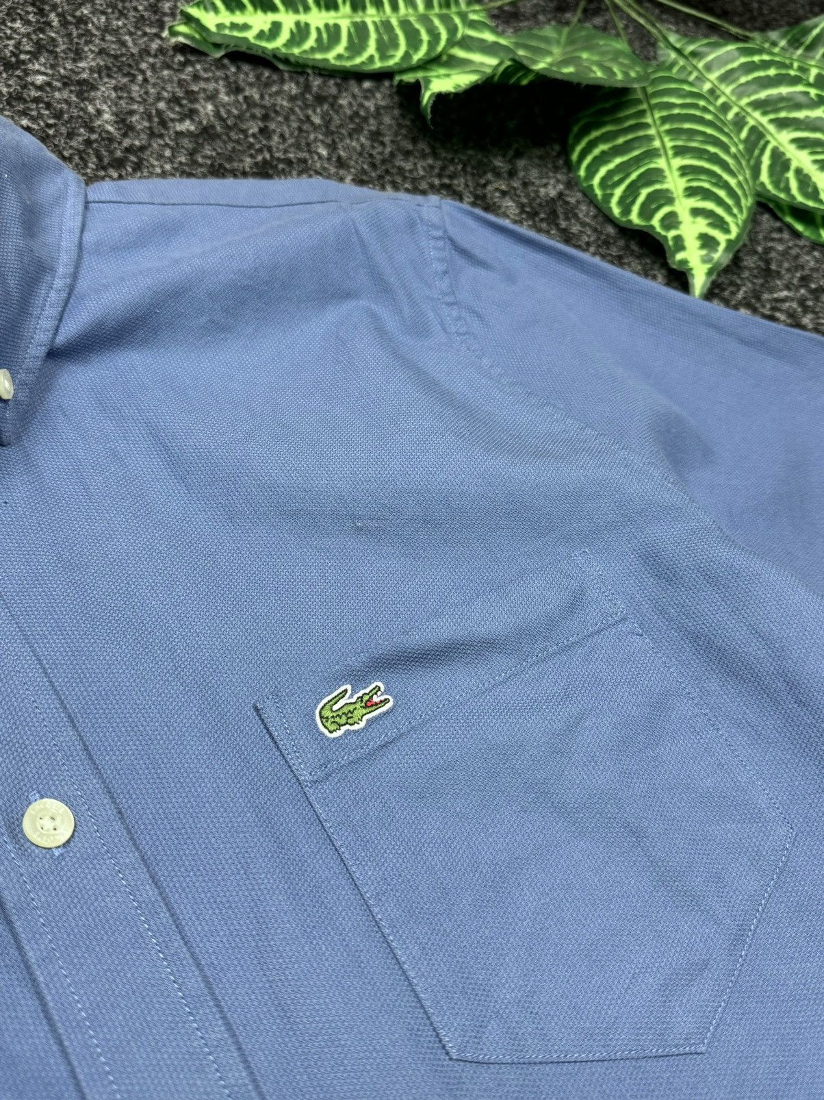 Lacoste × Vintage Lacoste Short-sleeved shirt 👔 Size L Size US L / EU 52-54 / 3 - 8 Thumbnail
