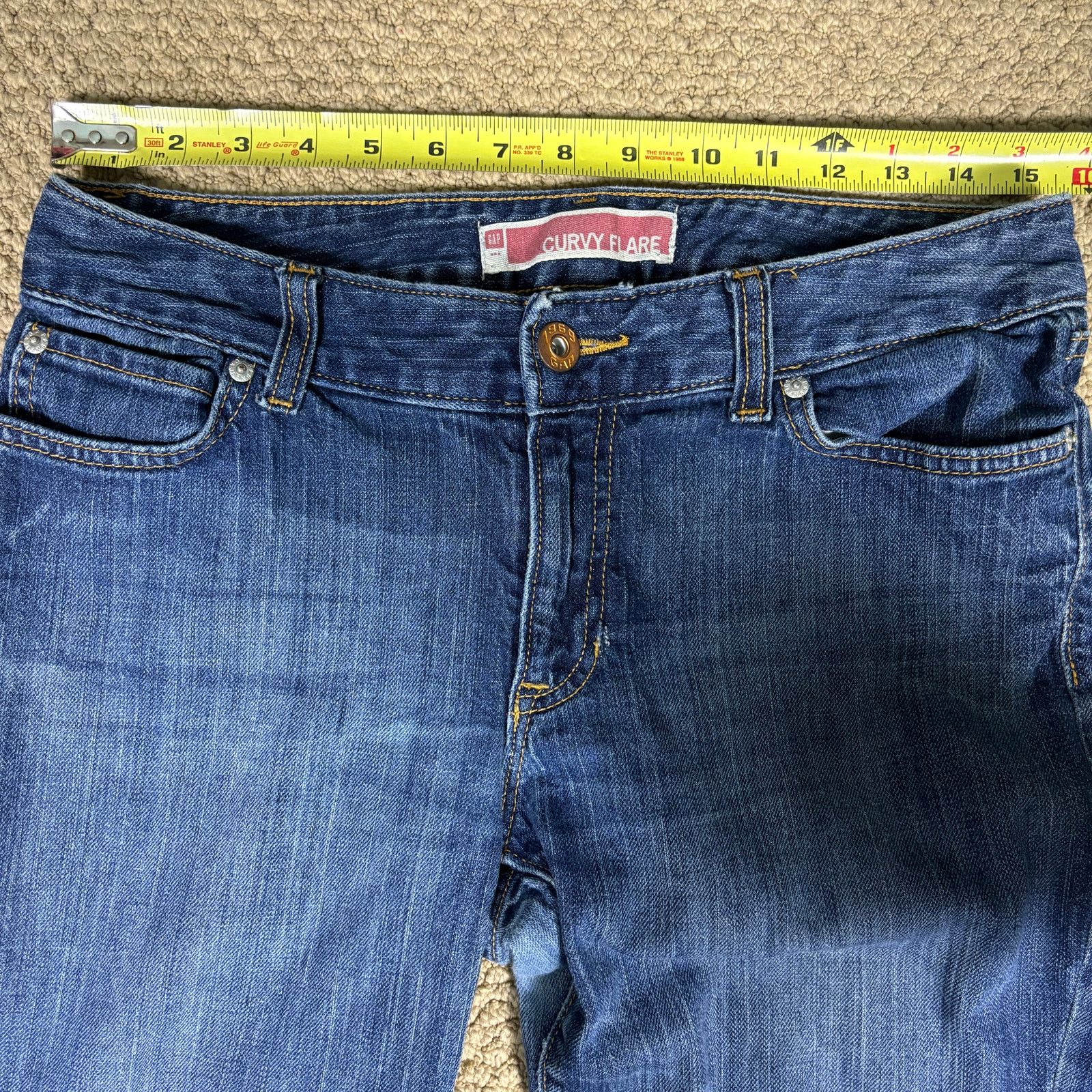 Gap vintage y2k 2000s GAP Curvy Flare bootcut womens jeans sz 8 Size 30" / US 8 / IT 44 - 8 Thumbnail