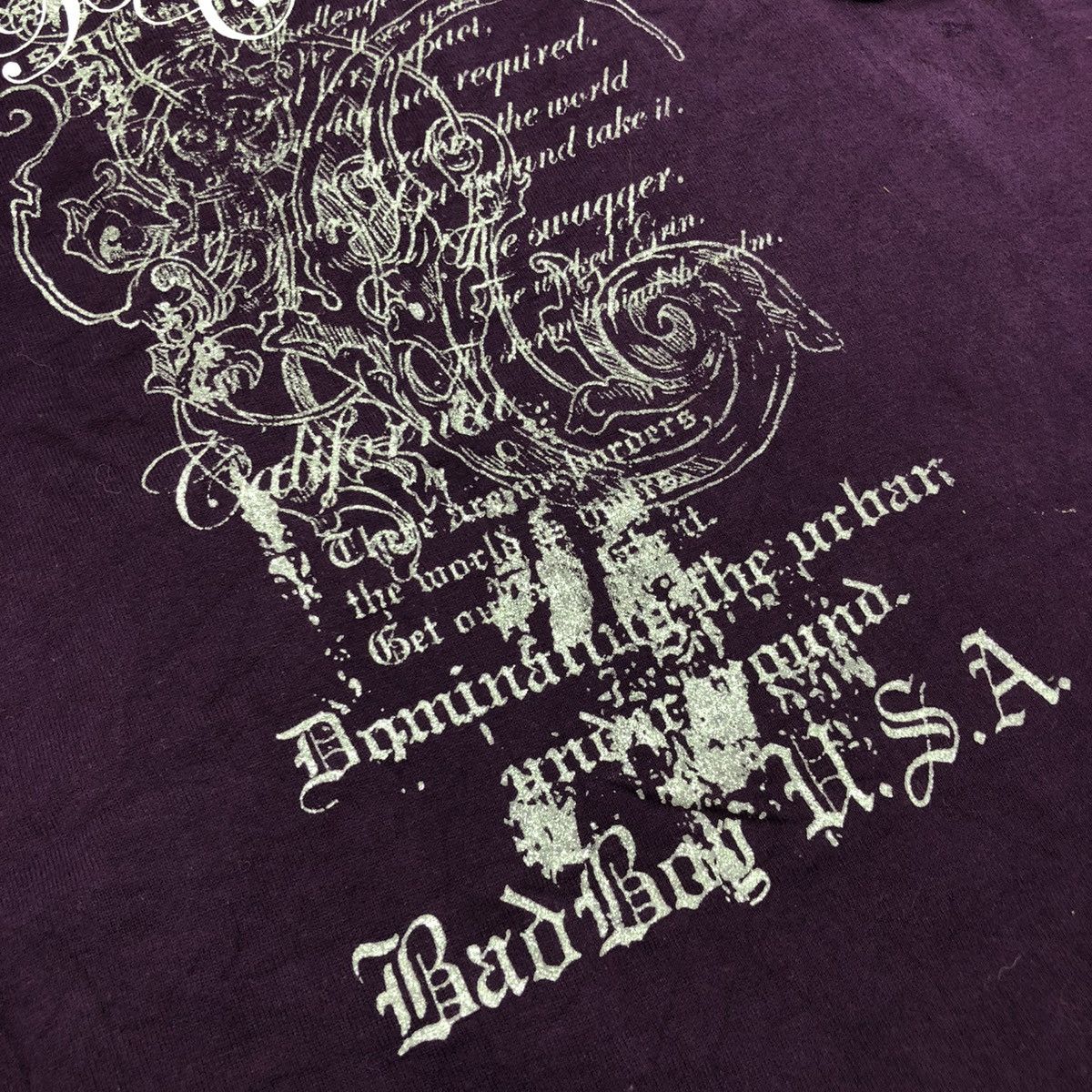 14th Addiction × If Six Was Nine × Le Grande Bleu (L.G.B.) Y2K Bad Boy Poem Skulls Ifsixwasnine Punk Lgb Goa Style Tee Size US L / EU 52-54 / 3 - 5 Thumbnail