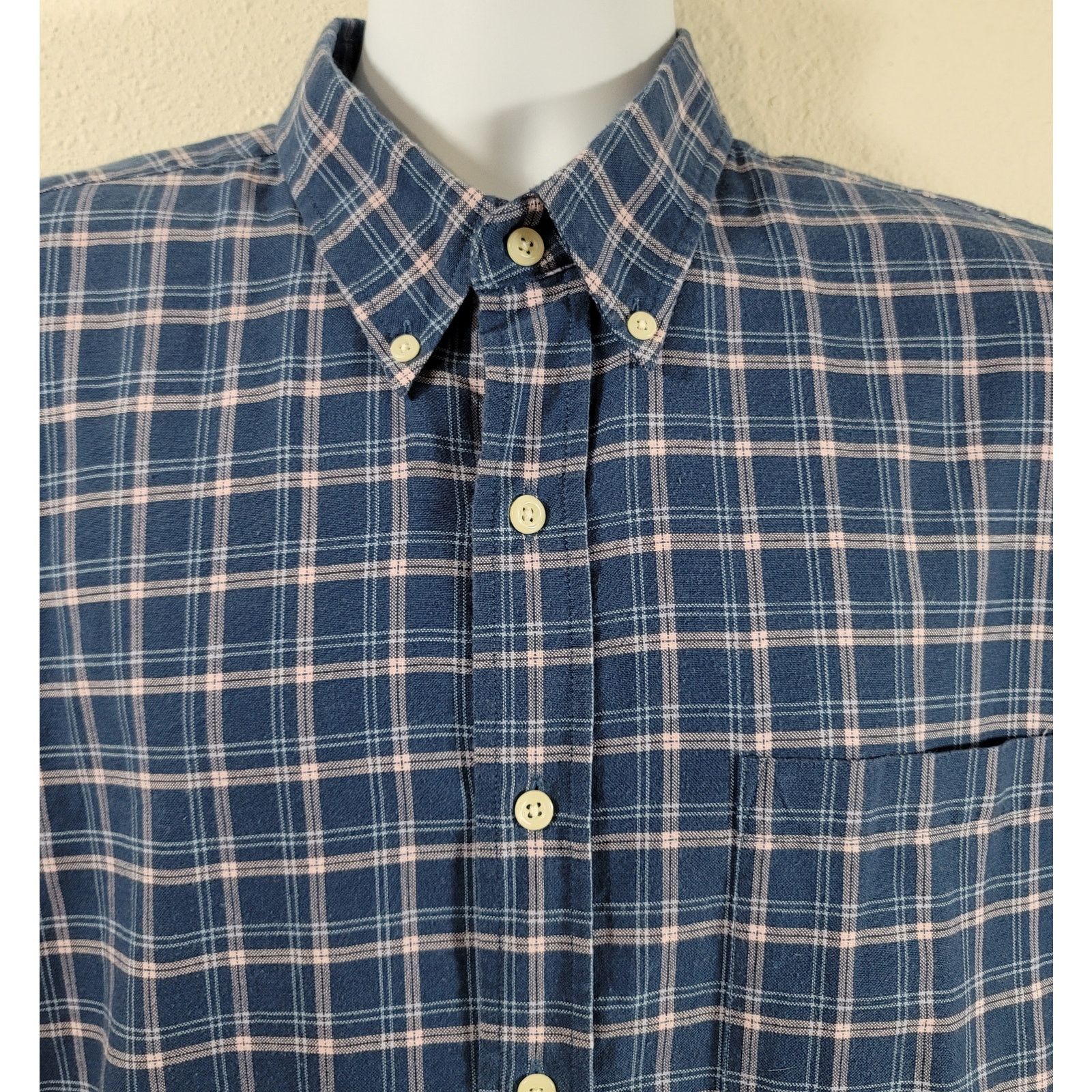Other Sun River Blue Pink Plaid Button Up Collard Shirt Large Size US L / EU 52-54 / 3 - 5 Thumbnail