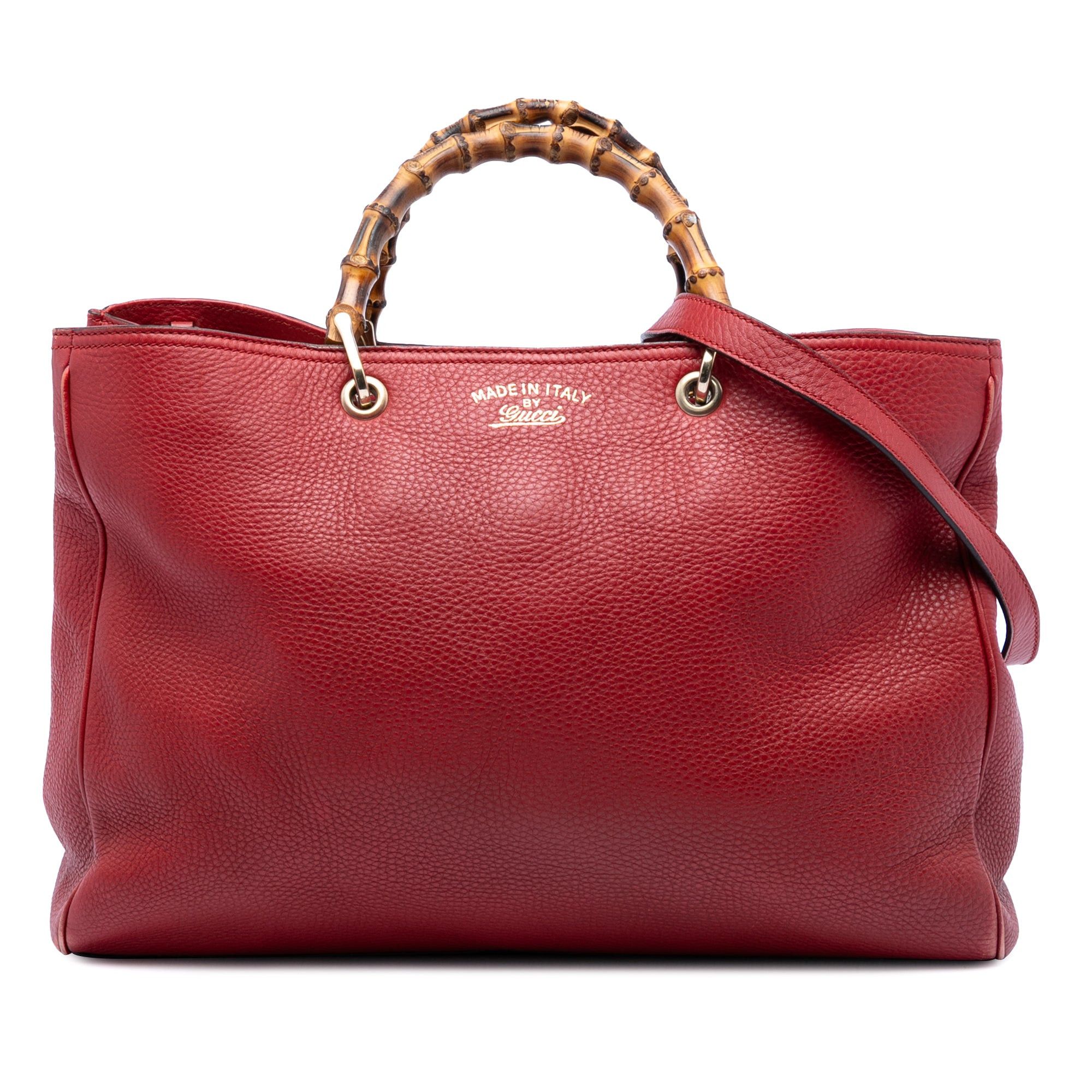Gucci Large Calfskin Bamboo Shopper Satchel Size ONE SIZE - 1 Thumbnail