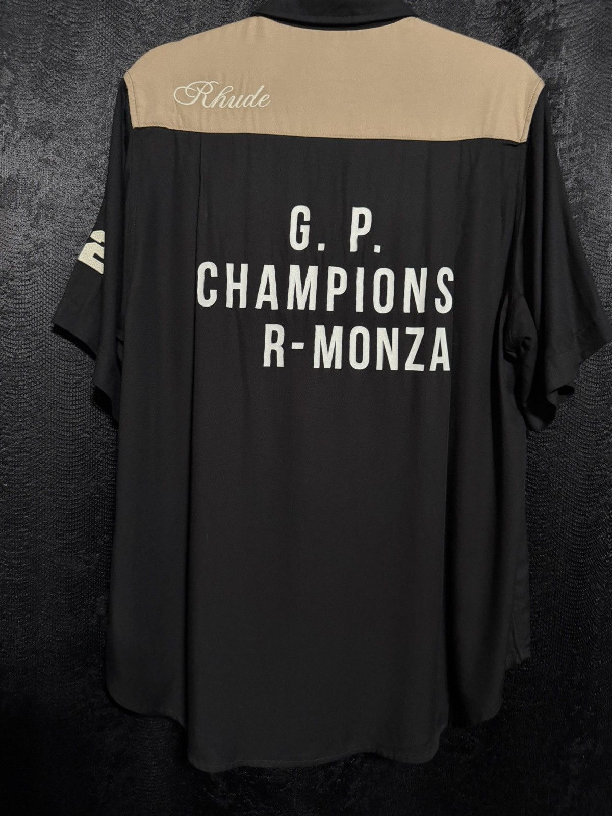Rhude Mechanics G.P Champions Short Sleeve Button up Size US S / EU 44-46 / 1 - 9 Thumbnail