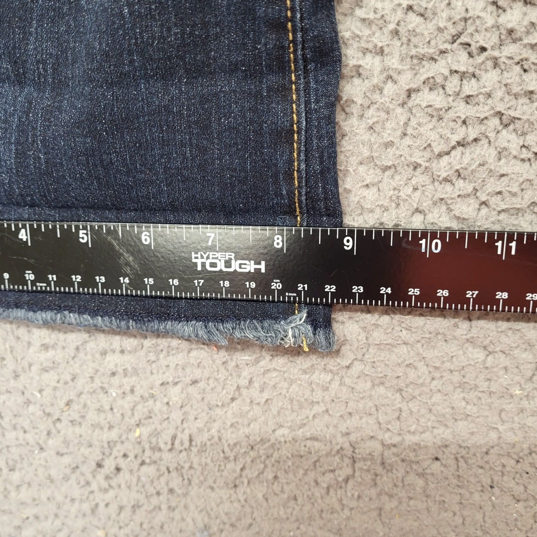 Vintage NOBO No Boundaries Jeans Women Size 15 Distressed Crop Flare High Rise Raw Hem Size 36" / US 14 / IT 50 - 5 Thumbnail