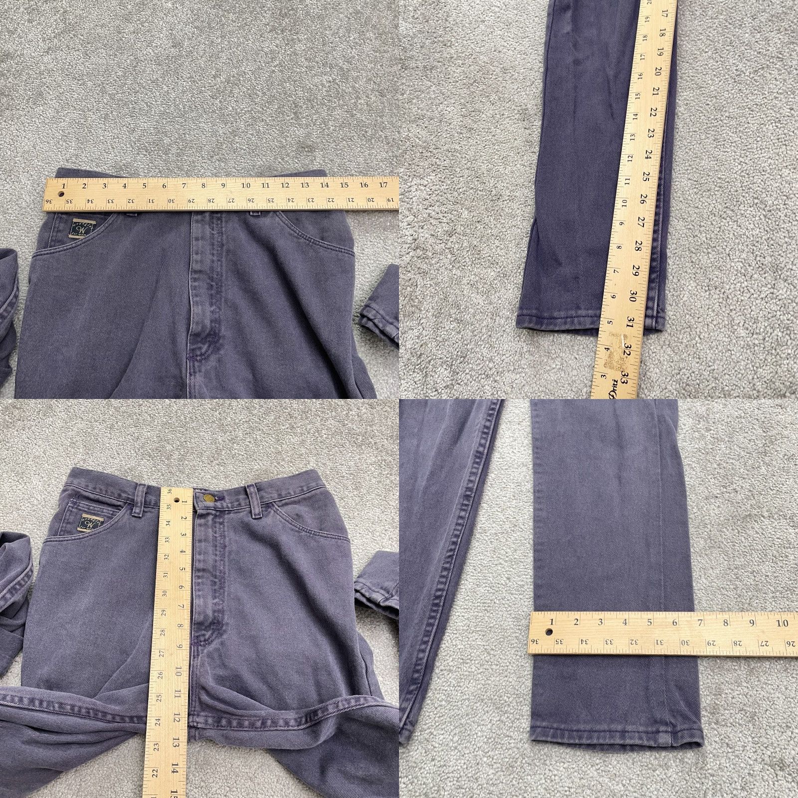 Wrangler VINTAGE Wrangler Denim Jeans Women 10 Purple High Rise 90s Y2K Retro Straight 5-Pocket Women Size 32" / US 10 / IT 46 - 8 Thumbnail