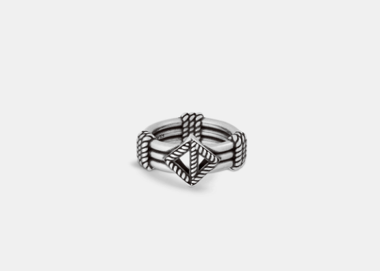 Dior o1w1db10525 Size : OS / R1977H CD Diamond Ring in Silver Size ONE SIZE - 3 Thumbnail