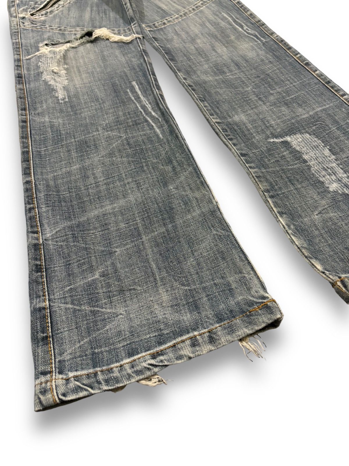 Diesel Vintage Hod-Way Industry Cracked Wash Loose Distressed Jeans Size US 30 / EU 46 - 10 Thumbnail