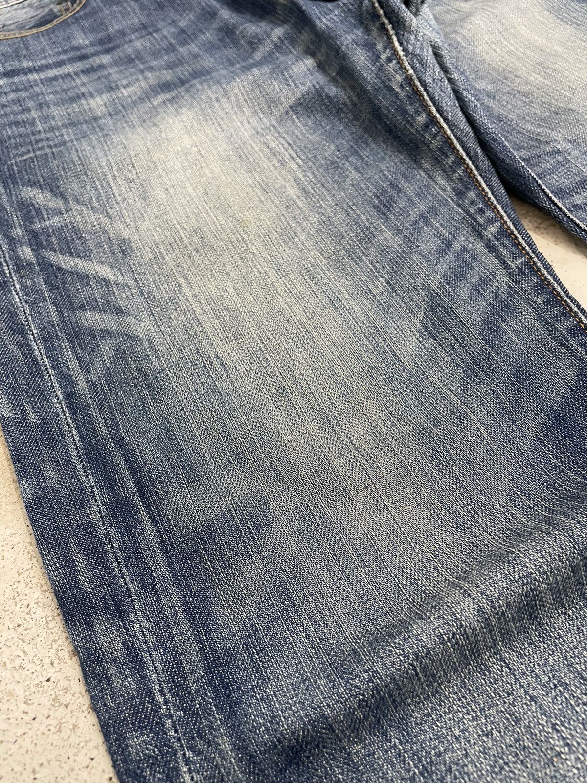 NANO universe × Number (N)ine Nano Universe Serge Denime Whiskering Denim Pants (AB24) Size US 33 - 8 Thumbnail
