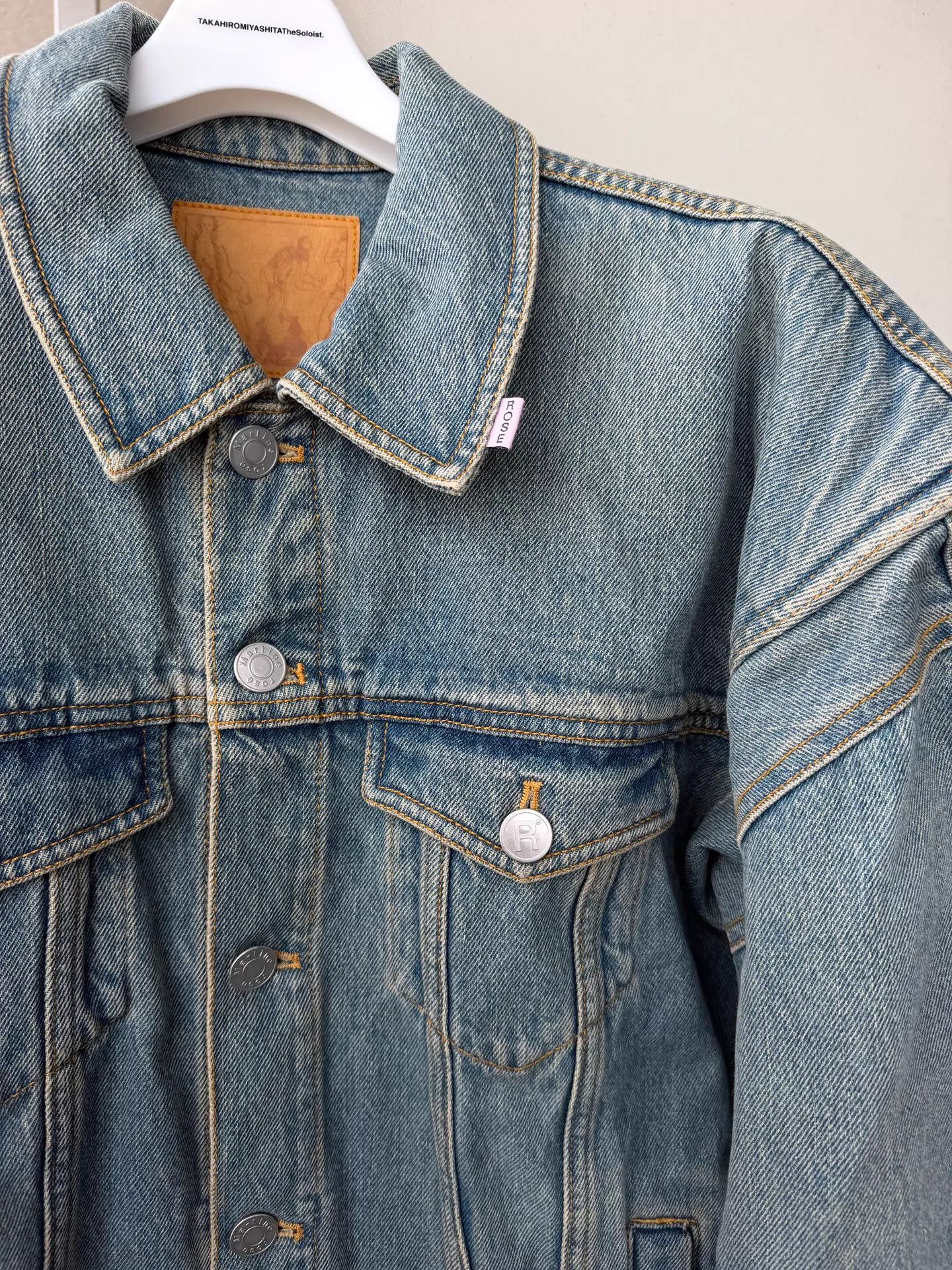 Martine Rose Martine Rose 20ss Popeye Denim Jacket w/ Shoulder Pads S Size US S / EU 44-46 / 1 - 4 Thumbnail