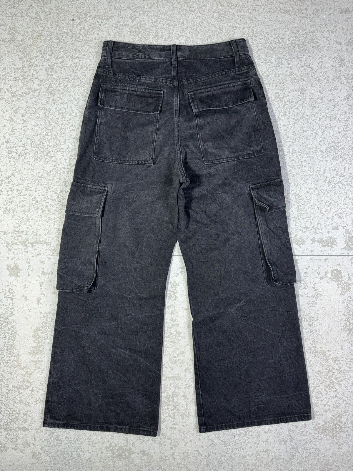 If Six Was Nine Baggy💥SLY JEANS Acid Cargo Pants Size US 29 - 5 Thumbnail