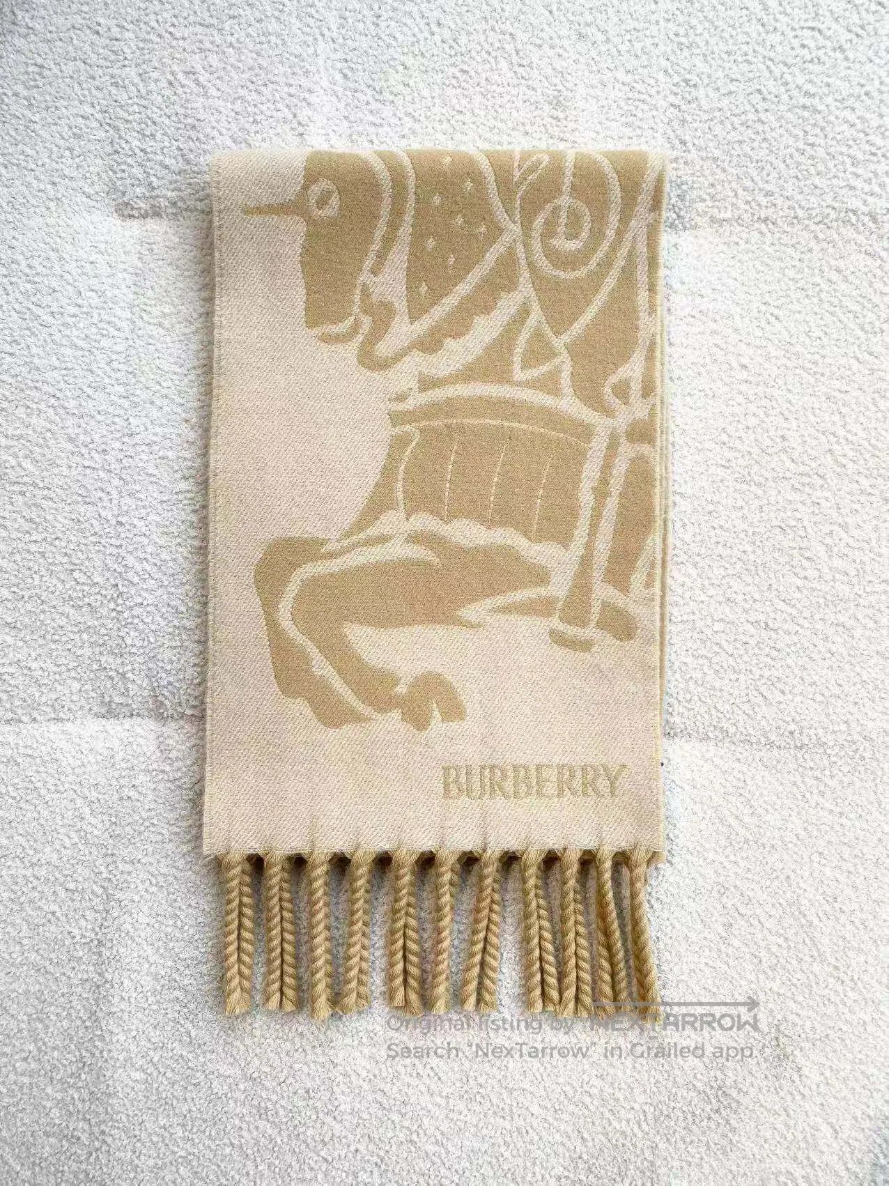 Burberry Burberry War horse logo wool scarf| Size ONE SIZE - 1 Thumbnail