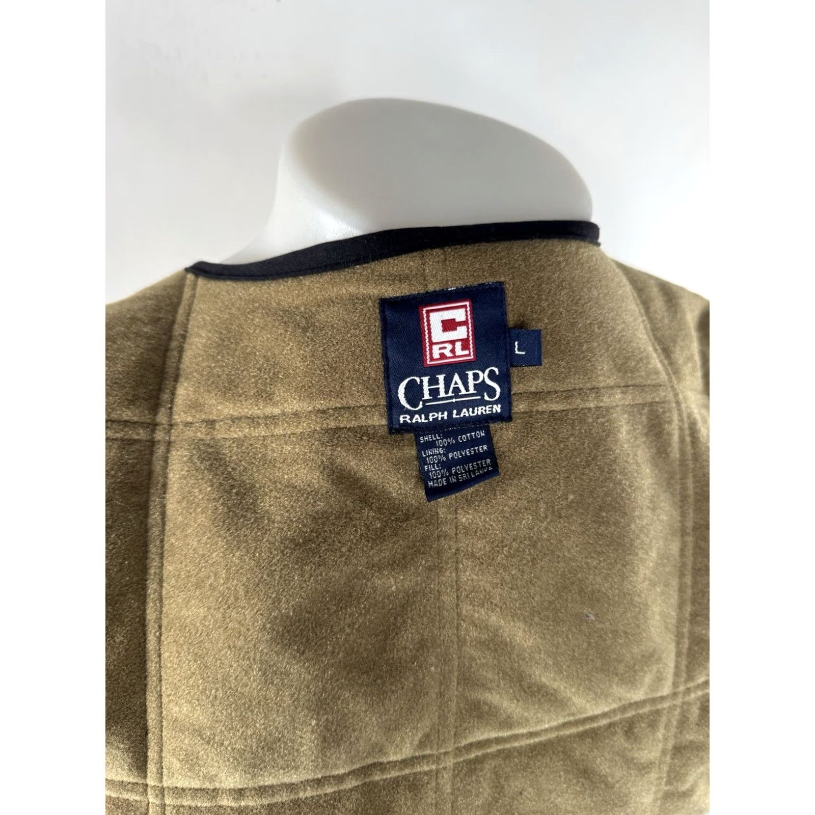Cremieux RALPH LAUREN / CHAPS Embroidered Quilted Ranch Field Chore Hunting L Vest Mens Green Quilted Full Zip Vest Mens Size US L / EU 52-54 / 3 - 6 Thumbnail