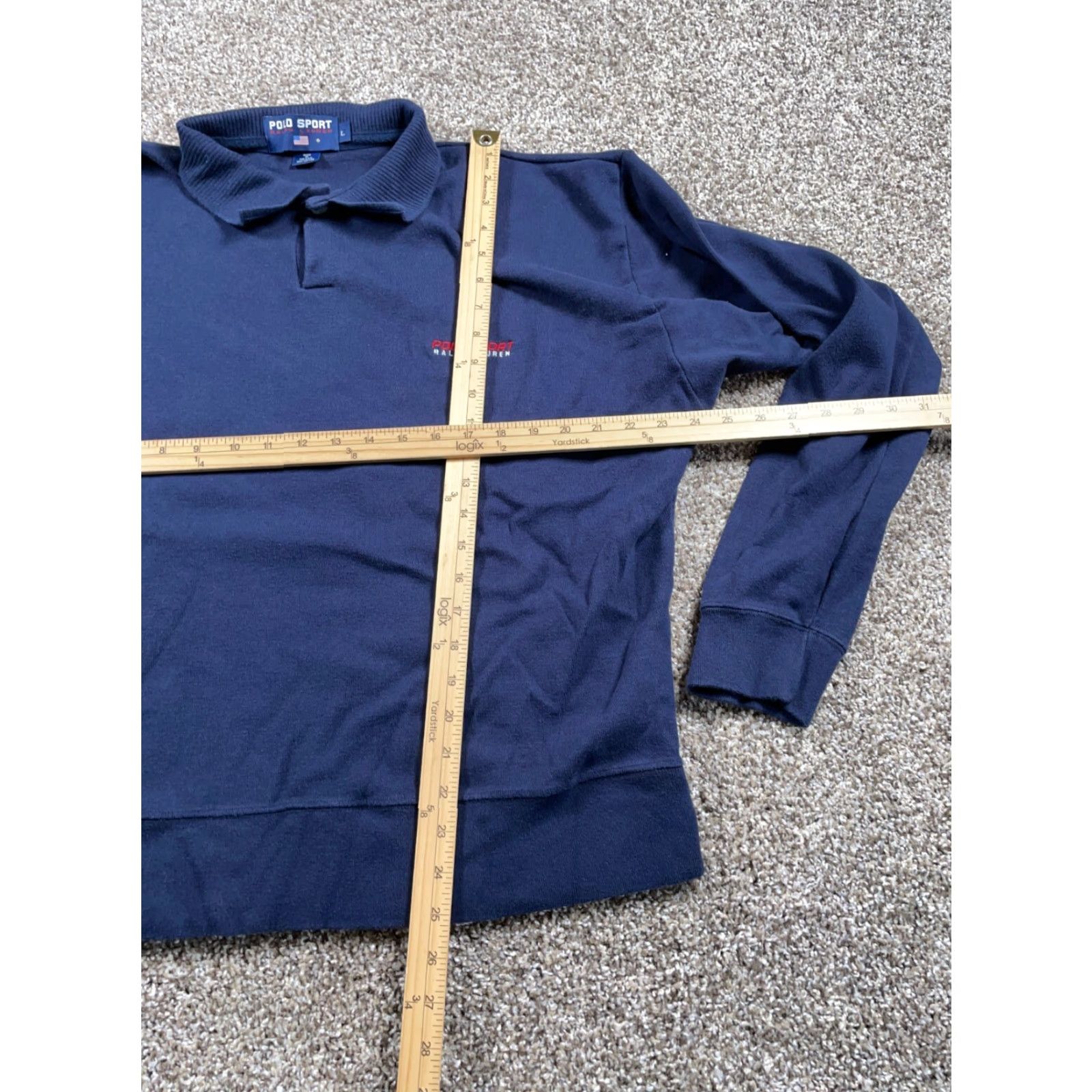 Vintage VINTAGE Polo Sport Sweatshirt Adult Large Dark Blue Embroidered USA 90s Mens Size US L / EU 52-54 / 3 - 5 Thumbnail