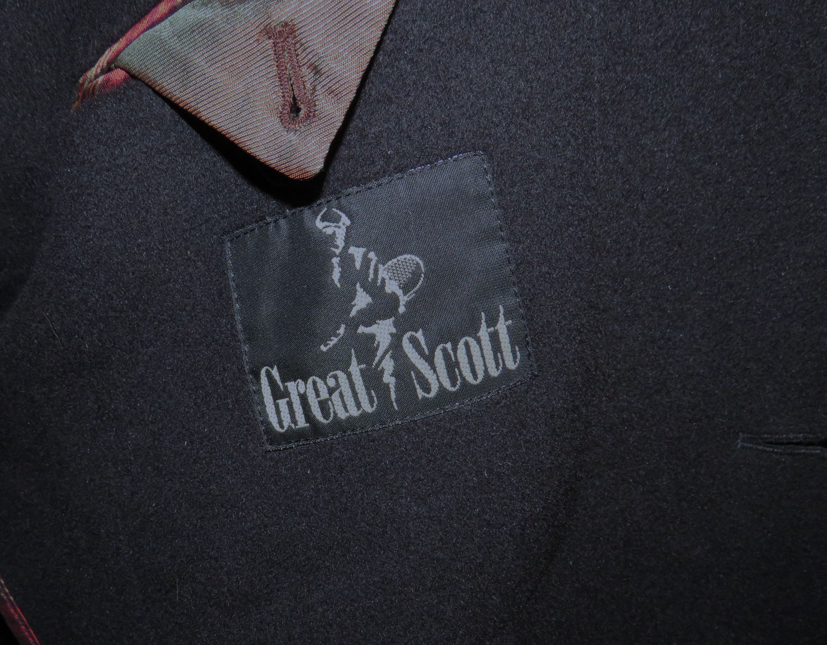 Other Great Scott Angora Blend Black Brushed Flannel Top Coat 46 Size US XL / EU 56 / 4 - 12 Preview