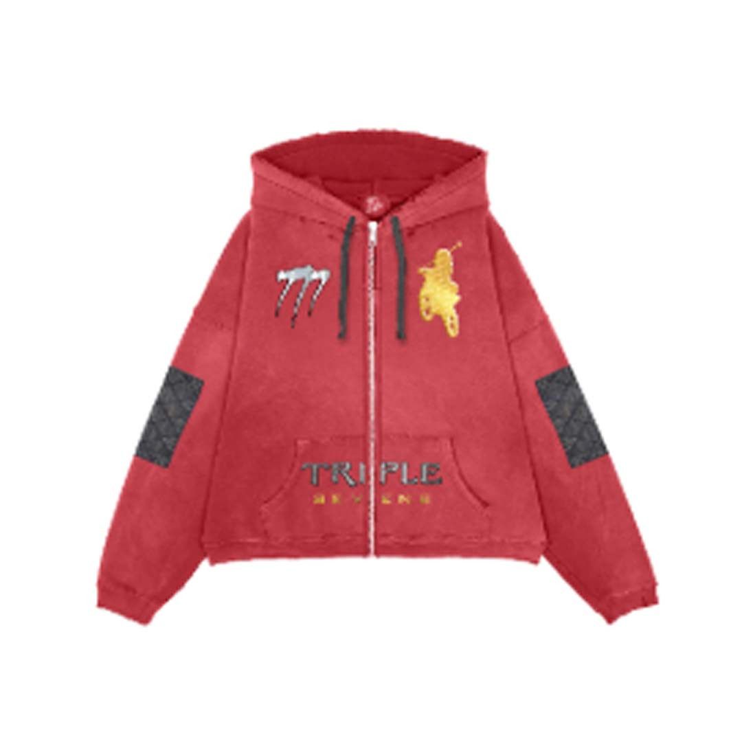 TRIPLE SEVENS Moto Red Hoodie ComplexCon Exclusive Size US M / EU 48-50 / 2 - 1 Thumbnail
