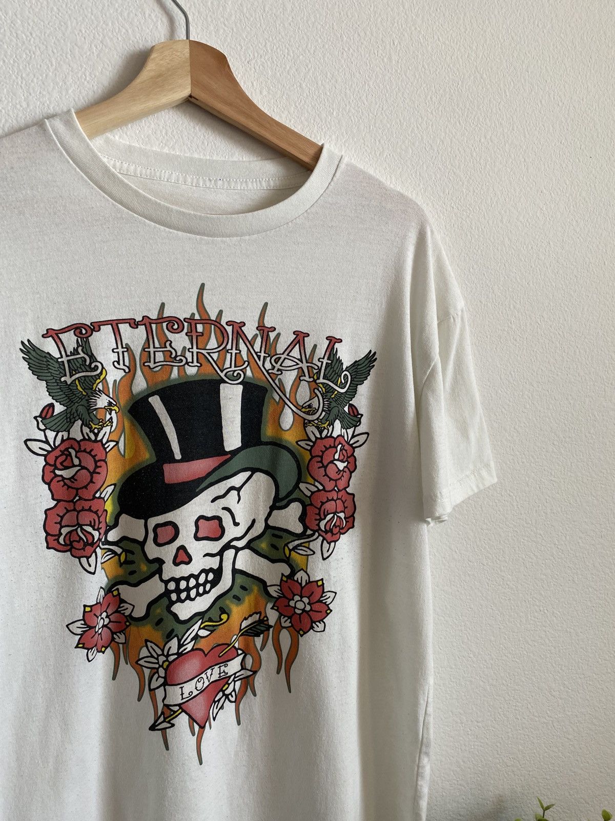 Ed Hardy 00s Skull Bones Flame Tee Size US M / EU 48-50 / 2 - 2 Thumbnail