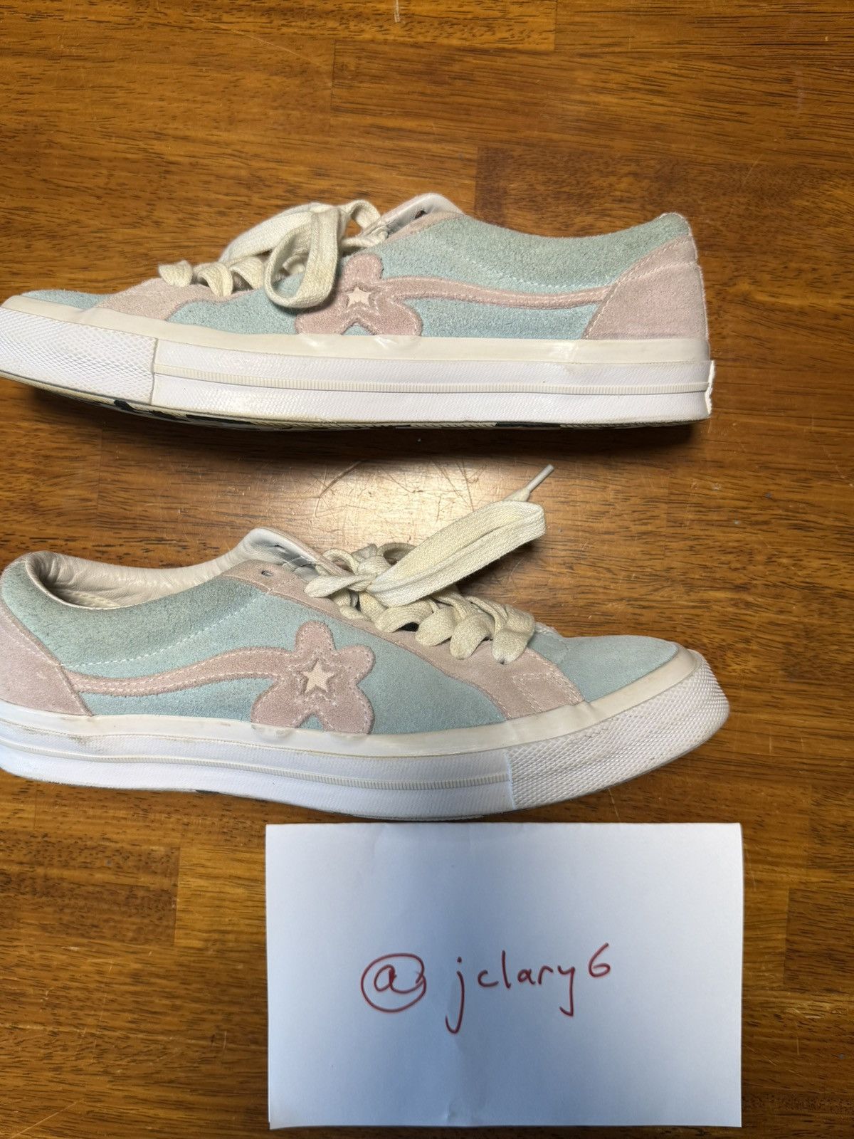 Golf le Fleur Golf Le Fleur Converse Baby Blue & Pink Size US 9.5 / EU 42-43 - 4 Thumbnail