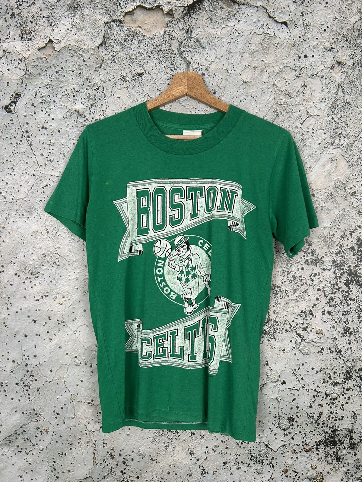 NBA Vintage 1990 Archive Boston Celtics Single Stitch Tee Size US S / EU 44-46 / 1 - 1 Thumbnail
