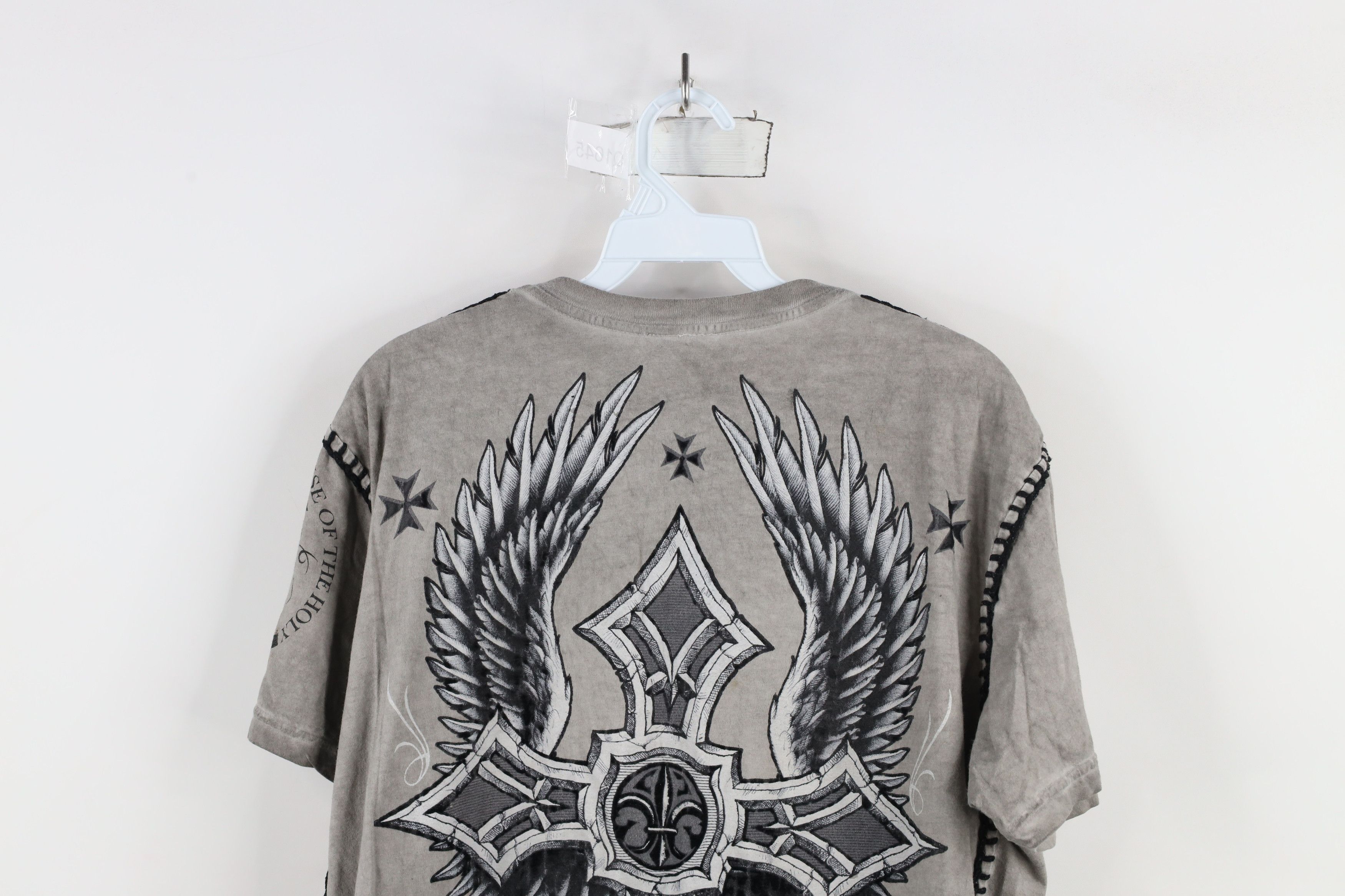 Vintage Vintage Y2K Streetwear Cross MMA UFC Fighting T-Shirt Gray Size US L / EU 52-54 / 3 - 13 Thumbnail