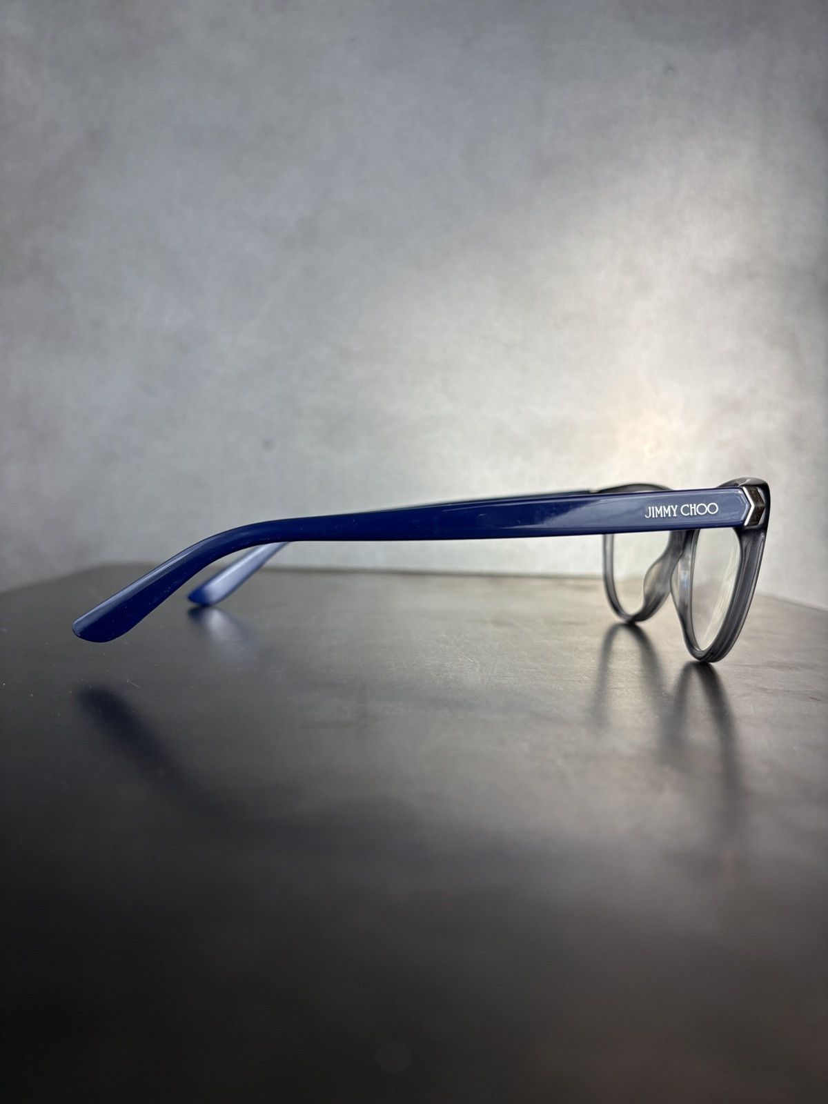Jimmy Choo Jimmy Choo Eyeglasses Cat Eye Bold Librarian JC 226 Blue Y2K Size ONE SIZE - 12 Thumbnail