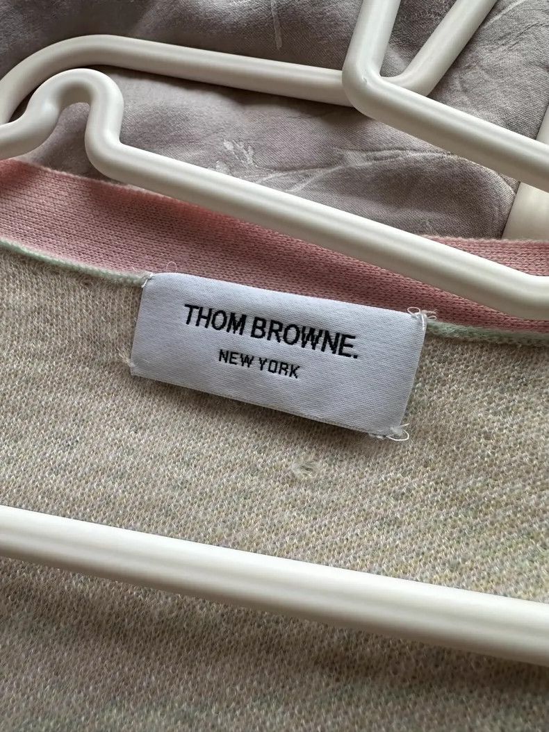 Thom Browne Thom browne Size 0 Macaron-colored cashmere jacket 2504-Ne Size XS / US 0-2 / IT 36-38 - 4 Thumbnail