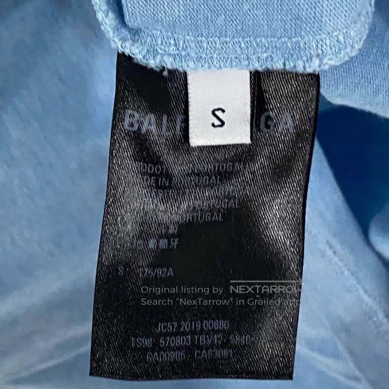 Balenciaga Balenciaga Haze Blue Coke Short Sleeve Size US S / EU 44-46 / 1 - 5 Thumbnail