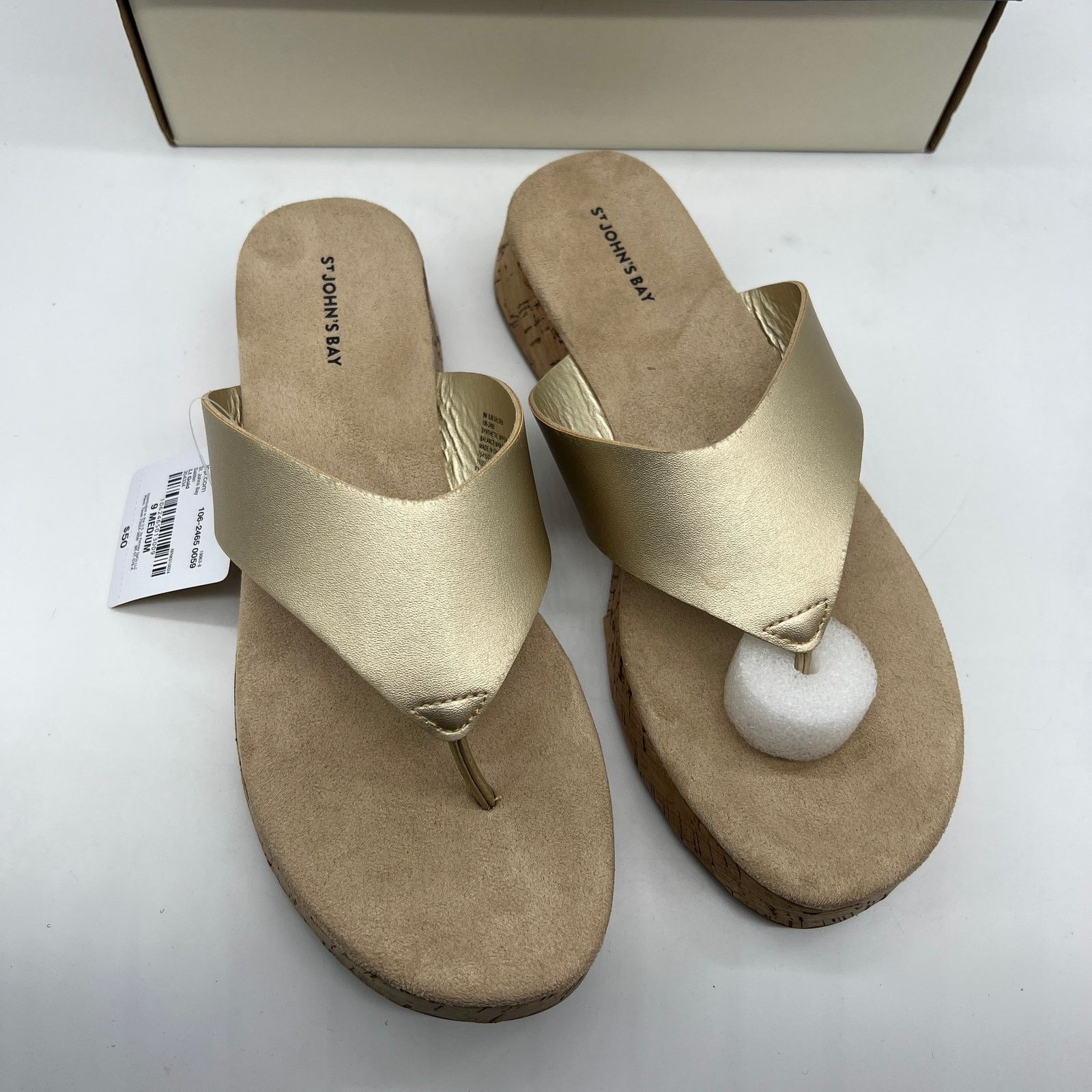 Other St. John's Bay Salden Women's Sandals Gold Size US 9 / IT 39 - 2 Thumbnail