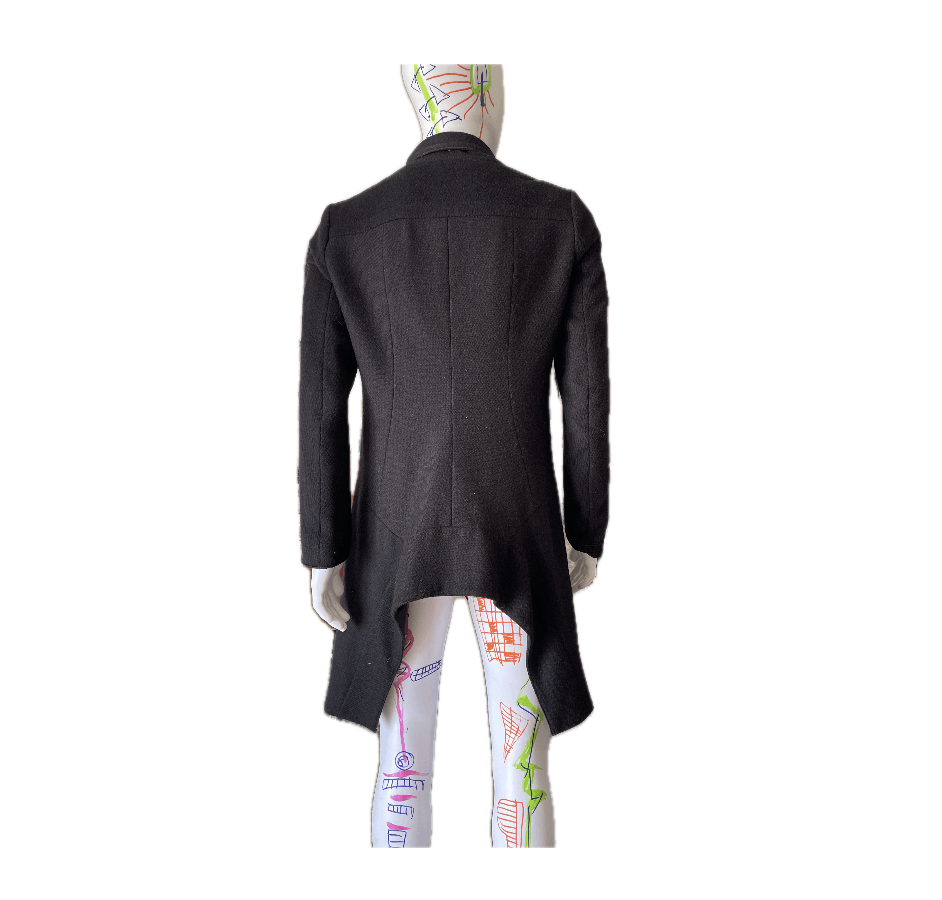 Julius Black Mens Coat Size US M / EU 48-50 / 2 - 2 Thumbnail