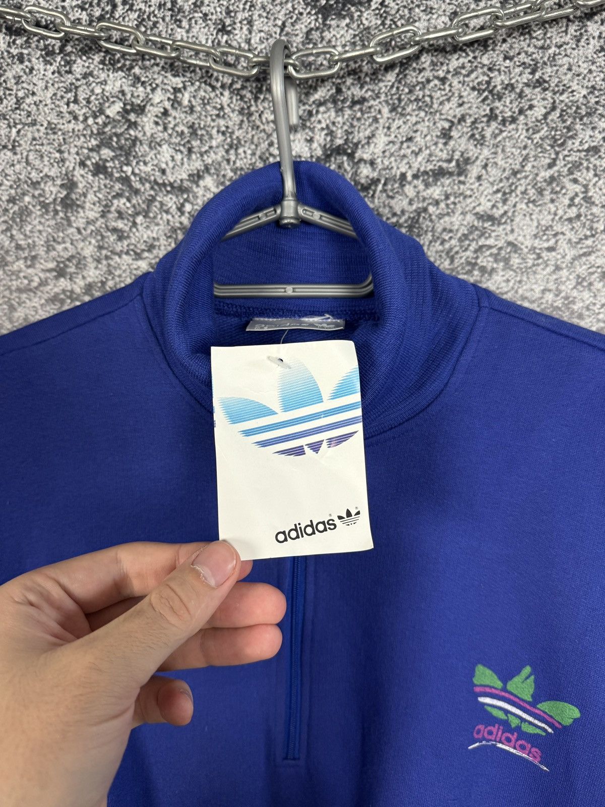 Adidas Men’s Adidas 1/4 Zip Sweatshirt Vintage 90s Pullover Size M Size US M / EU 48-50 / 2 - 8 Thumbnail