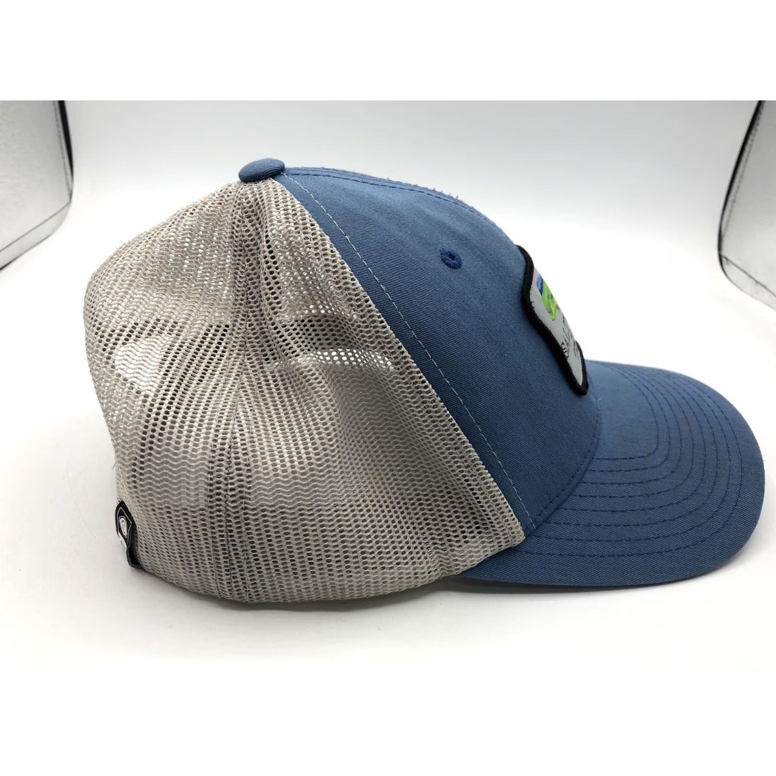 Vintage Salty Crew Hat Blue Green Fish Classic Hat The Classics 65% Polyester 35% Cotton Baseball Cap Men One Size Blue Classic Mens Hat Size ONE SIZE - 4 Thumbnail