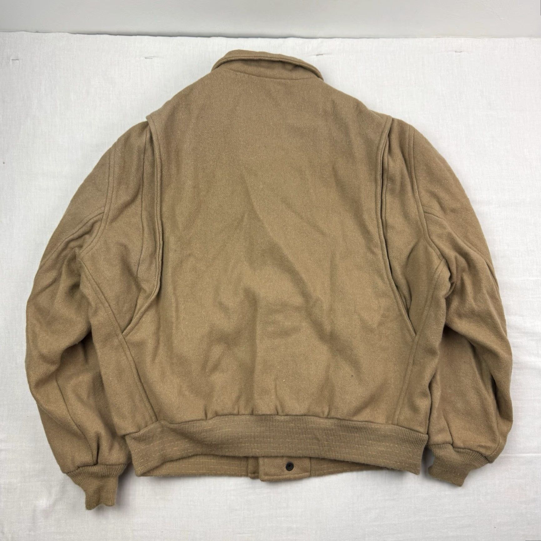 Vintage VINTAGE English Squire Bomber Jacket Adult Large Brown 1970s Full Zip Snap Classic Mens Size US L / EU 52-54 / 3 - 8 Thumbnail