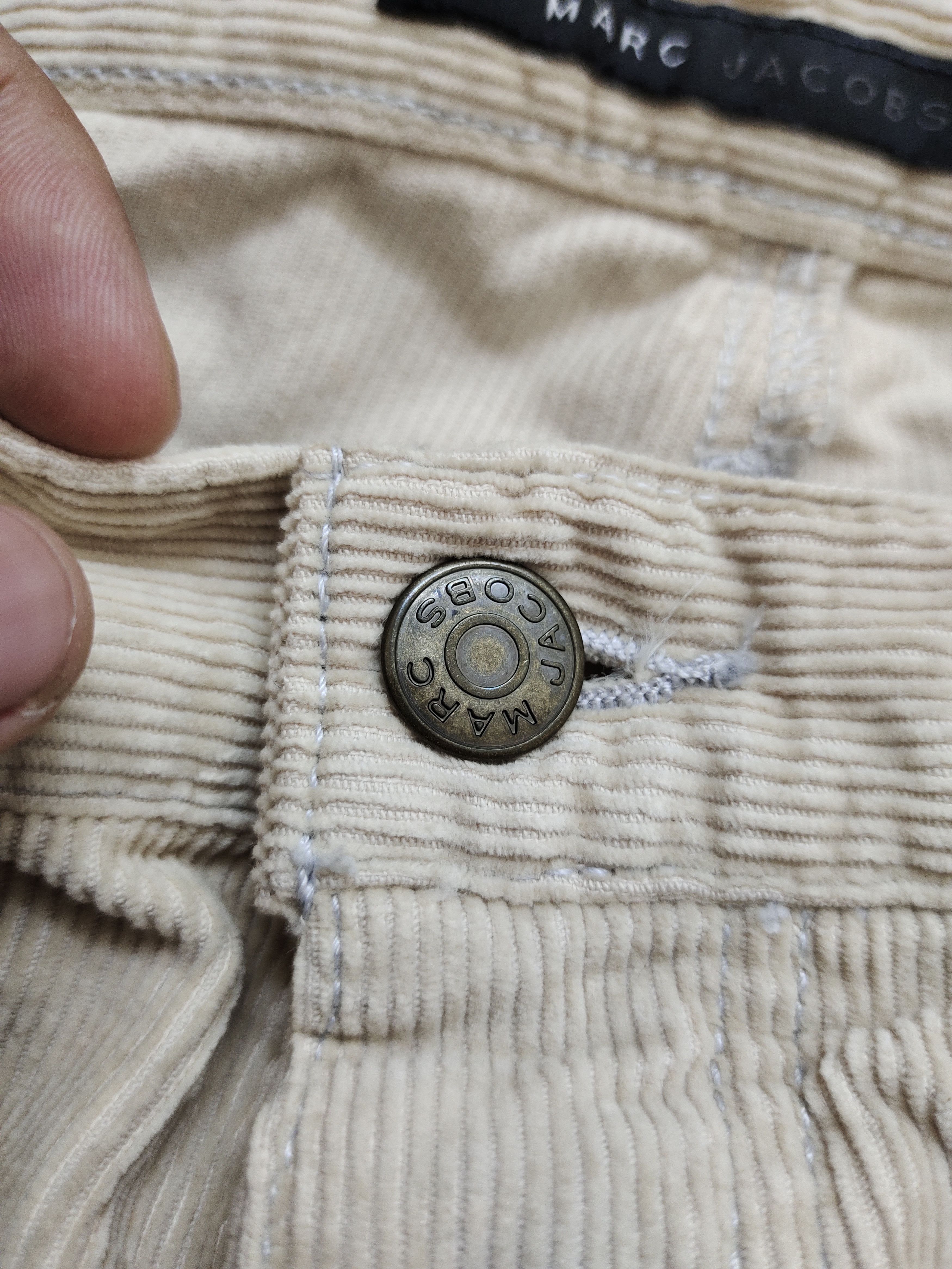 Marc Jacobs 1990s Marc Jacobs Double Knee Patchwork Corduroy Denim Pants Size US 30 / EU 46 - 19 Thumbnail