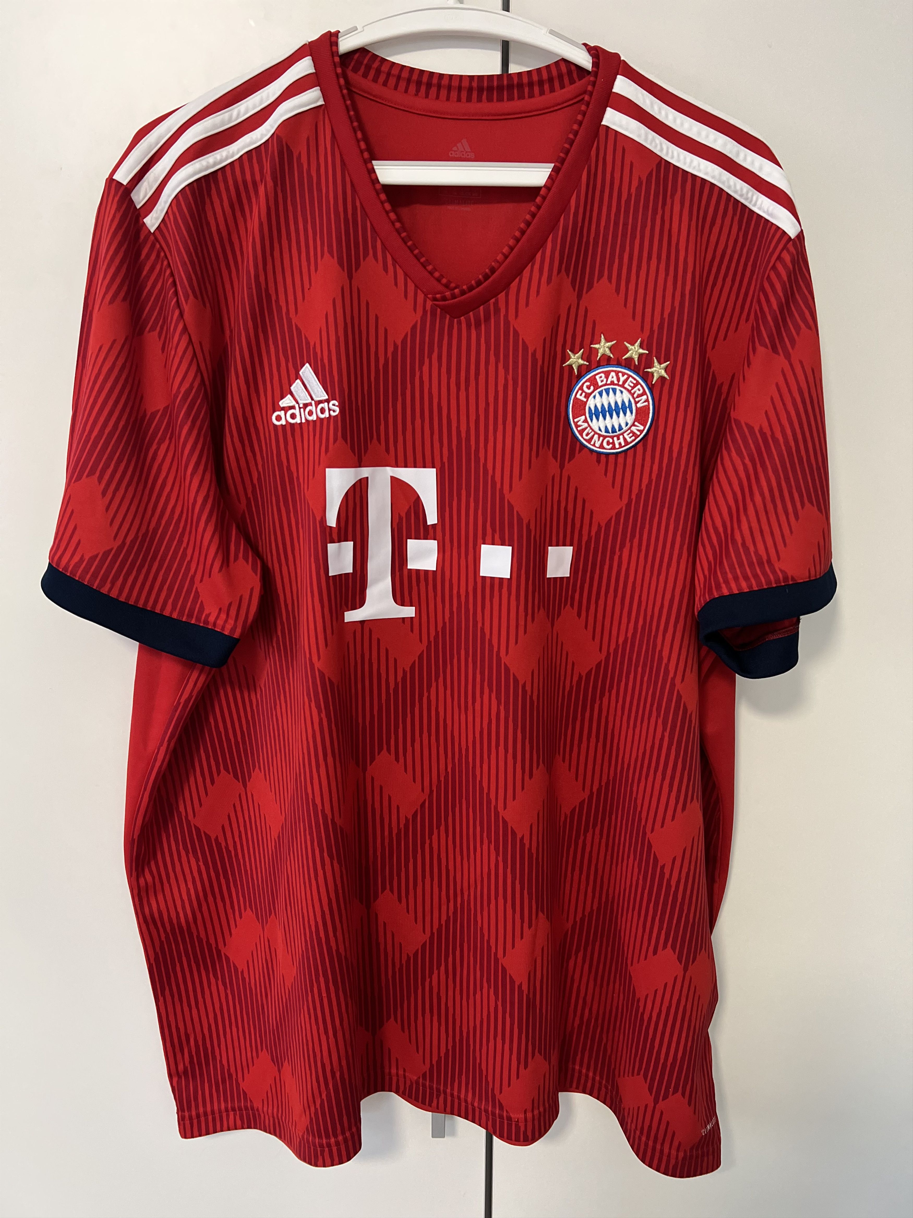 Adidas 2018-19 FC BAYERN MUNCHEN HOME #11 JAMES FOOTBALL Kit SHIRT Size US XXL / EU 58 / 5 - 10 Thumbnail