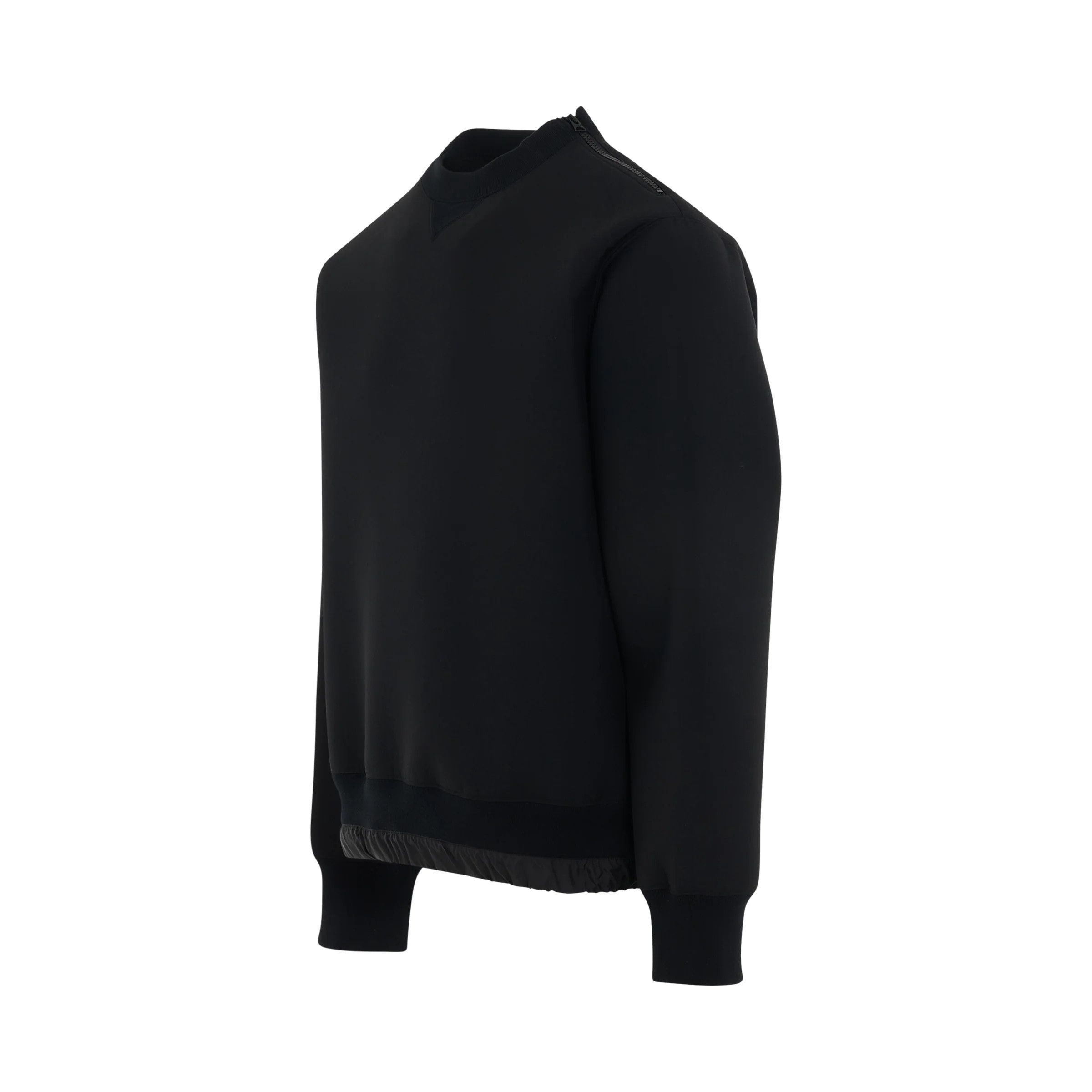 Sacai o1mris0824 Bonding Pullover in Black Size US M / EU 48-50 / 2 - 2 Thumbnail
