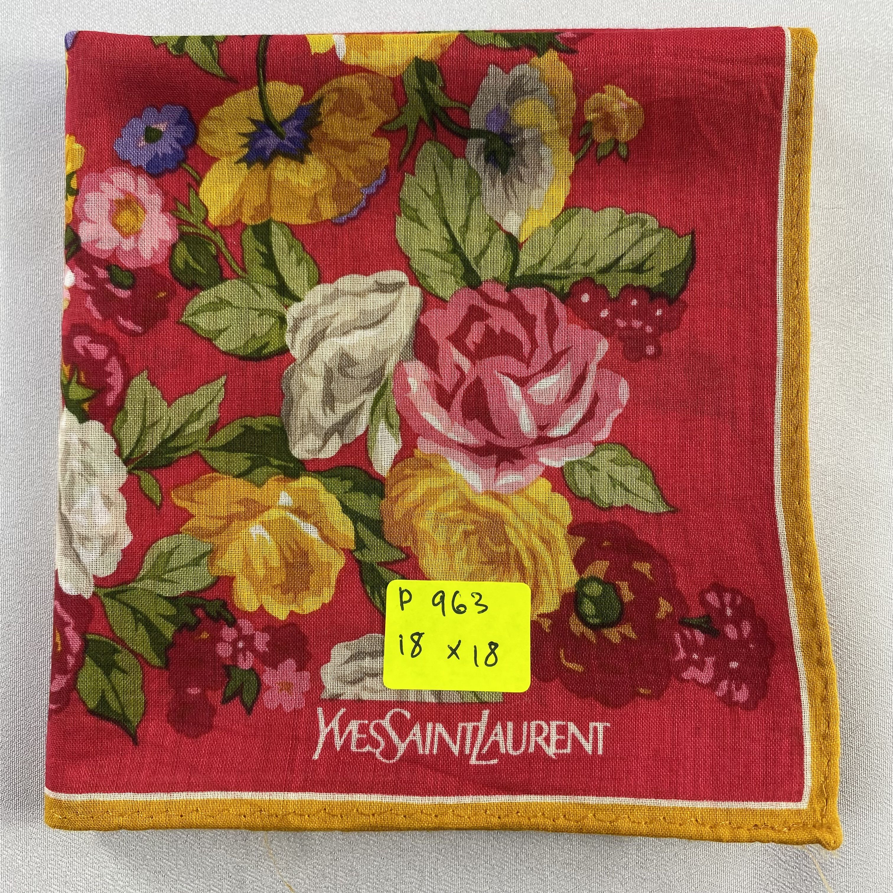 Vintage Yves Saint Laurent Handkerchief / Neckerchief / Bandana-P963 Size ONE SIZE - 5 Thumbnail