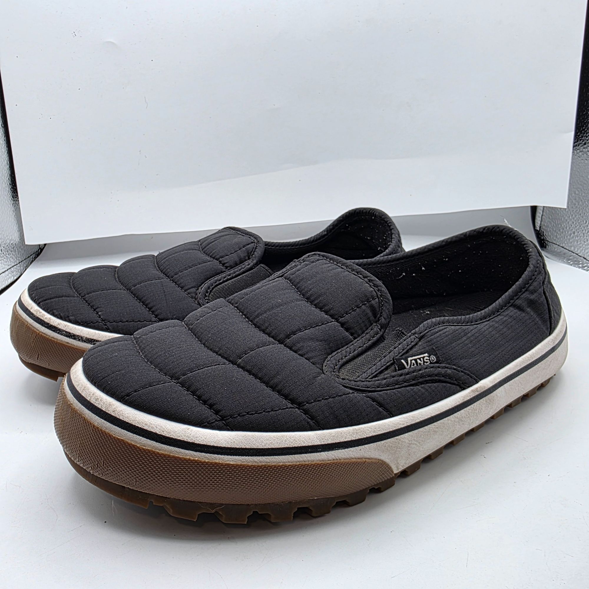 Vans Vans Snow Lodge Slipper Vansguard Mens Size 8 Black Quilted Size US 8 / EU 41 - 4 Thumbnail