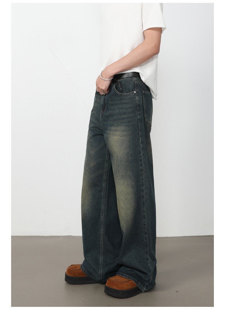 Vintage Men's American Retro Washed Loose-Fit Straight-Leg Jeans Size US 32 / EU 48 - 4 Thumbnail