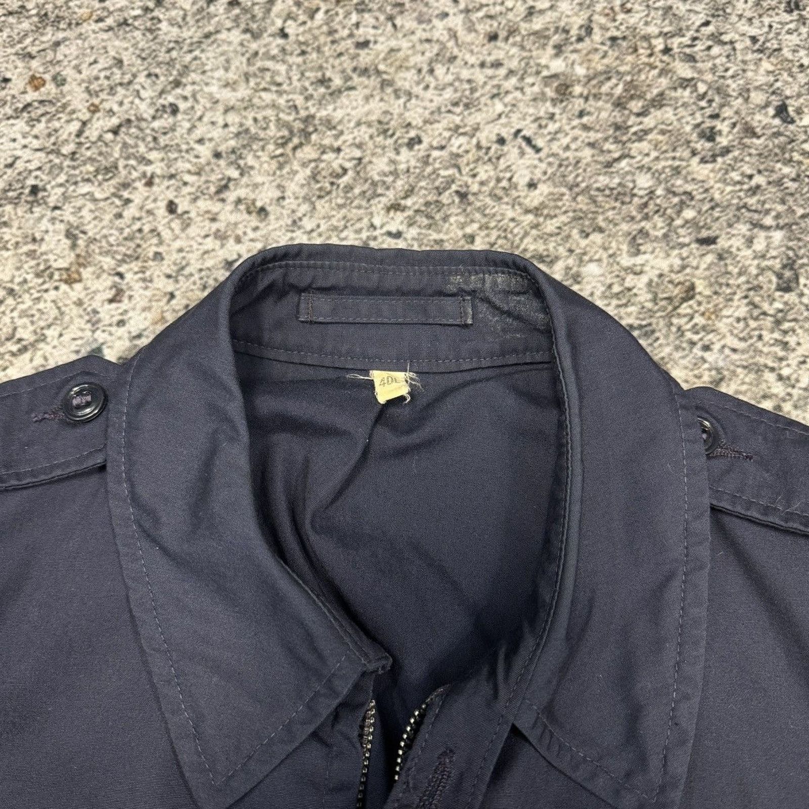 Vintage Vintage Faded Navy Blue Zip Up Work Jacket ERD Grunge Chrome Size US L / EU 52-54 / 3 - 4 Thumbnail