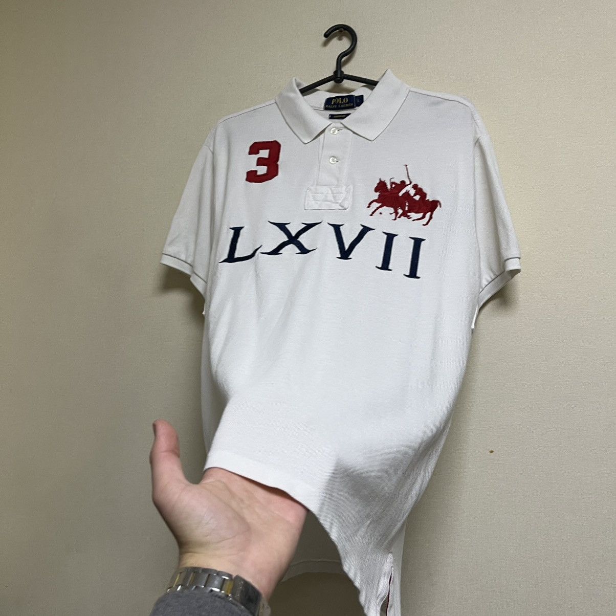 Polo Ralph Lauren Polo Ralph Lauren LXVII #3 Vintage Big Pony Polo T-Shirt 90s Size US L / EU 52-54 / 3 - 7 Thumbnail