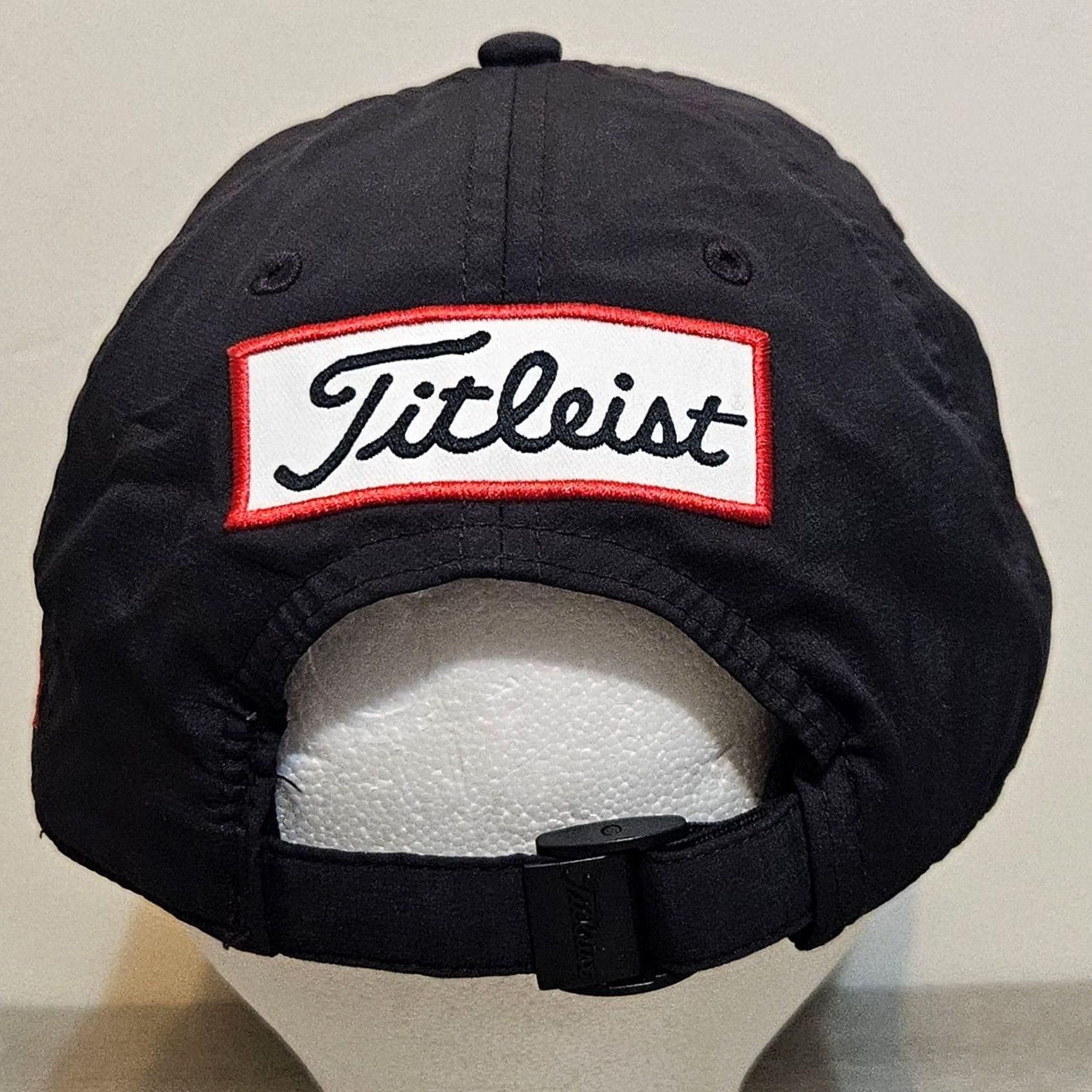 Titleist Titleist Footjoy Pro V1 FJ Lightweight Golf Cap Hat Black Red Men's Size ONE SIZE - 3 Thumbnail