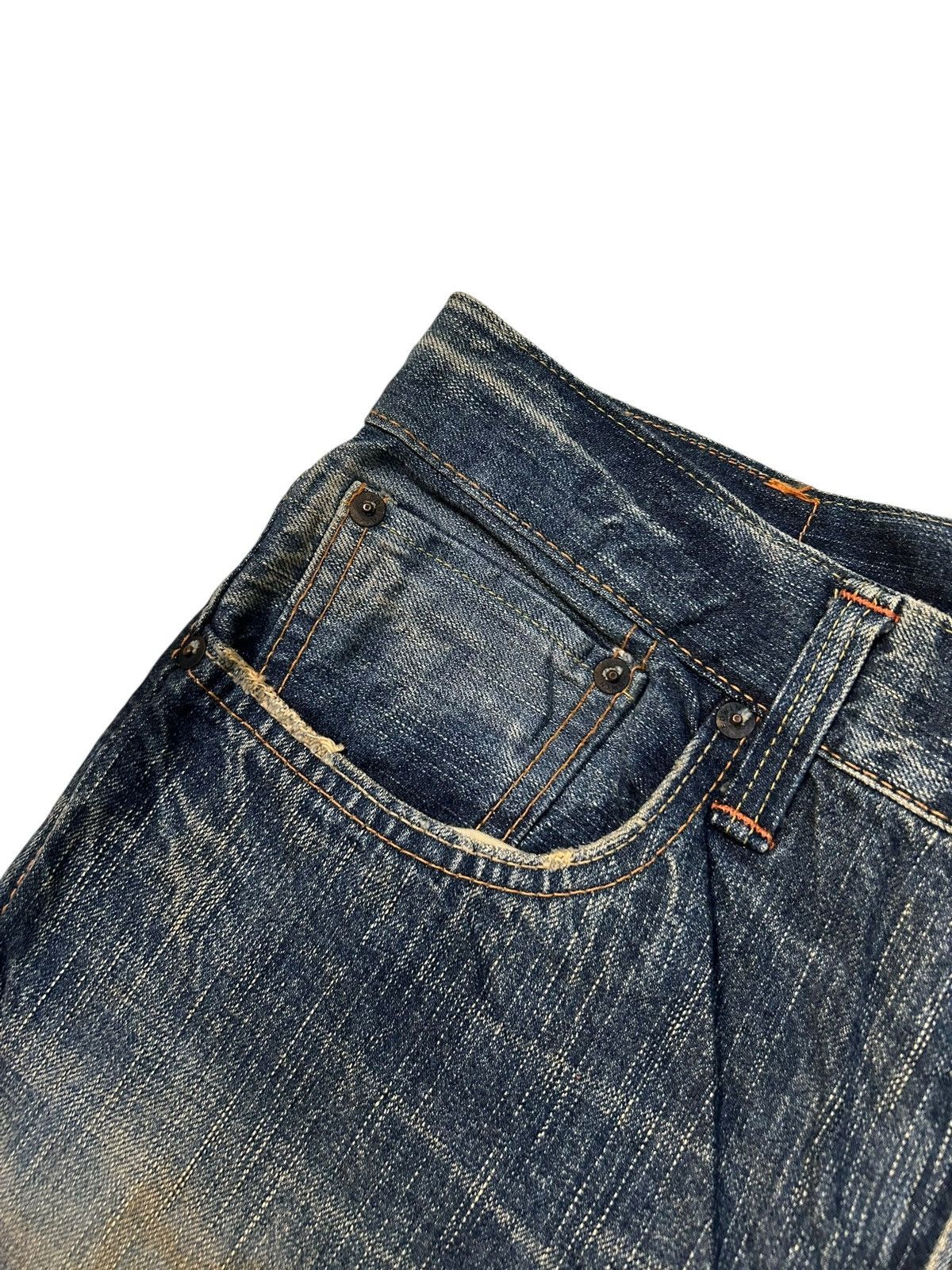 Edwin × Kapital × Vintage Vintage Edwin Flare Japanese Punk Style Denim Jeans Size US 33 - 6 Thumbnail