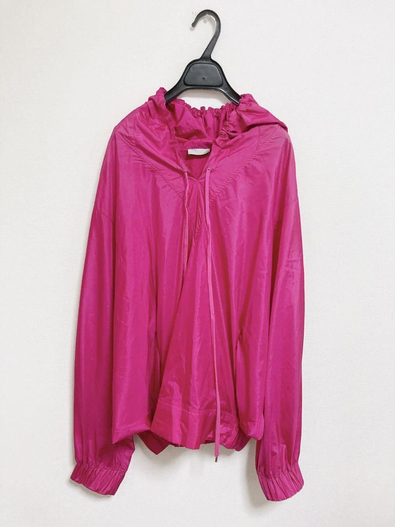 Dior × Kris Van Assche Magenta rare silk dolman anorak jacket Size US S / EU 44-46 / 1 - 2 Thumbnail