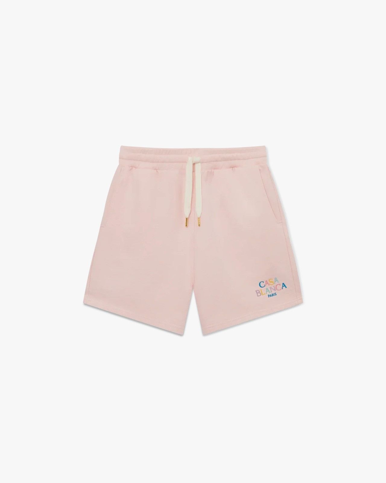 Casablanca o1mle0326 Embroidered Sweatshorts Stacked Logo in Pale Pink Size US 38 / EU 54 - 1 Preview