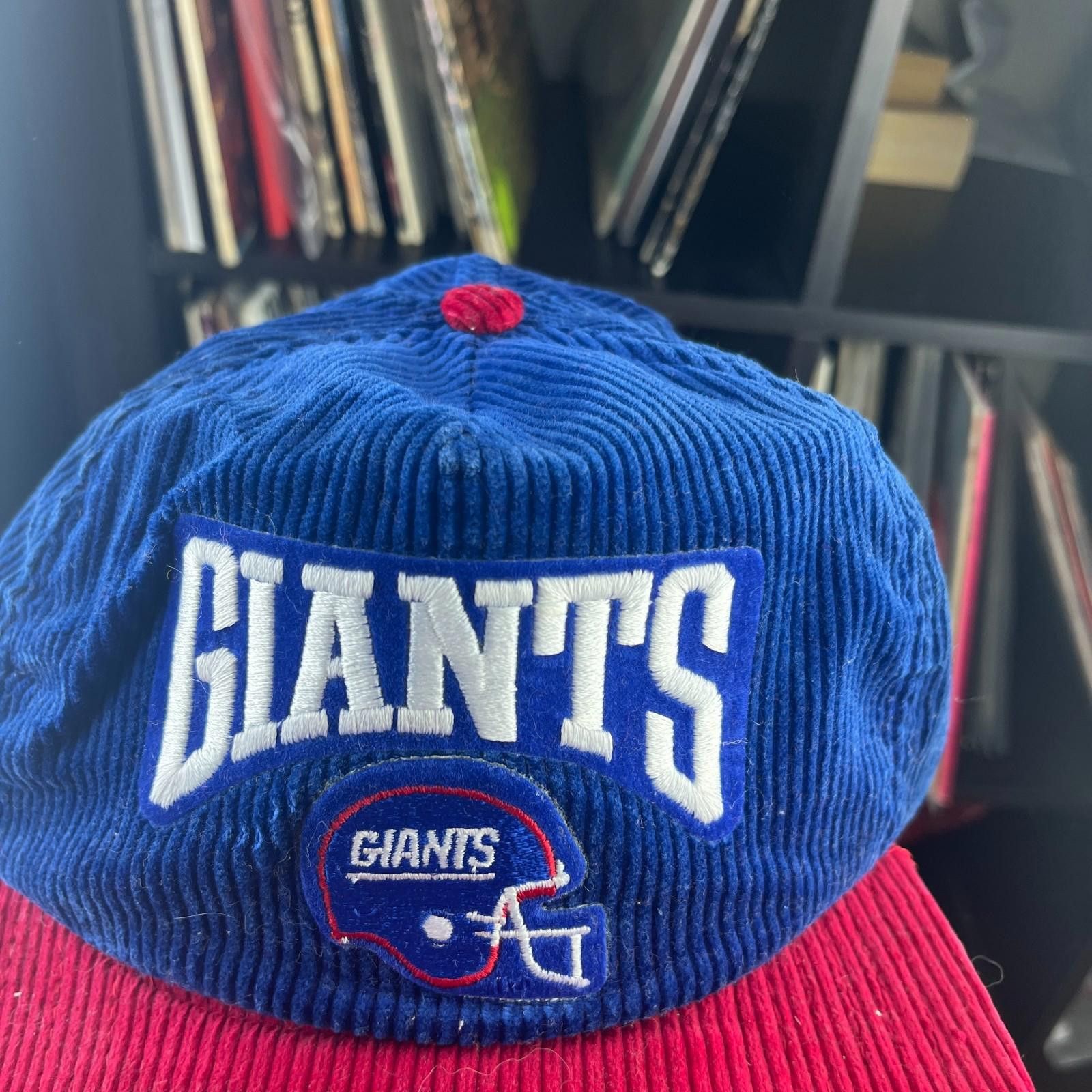 Other Vintage 90s New York Giants Corduroy Snapback Hat Size ONE SIZE - 2 Thumbnail