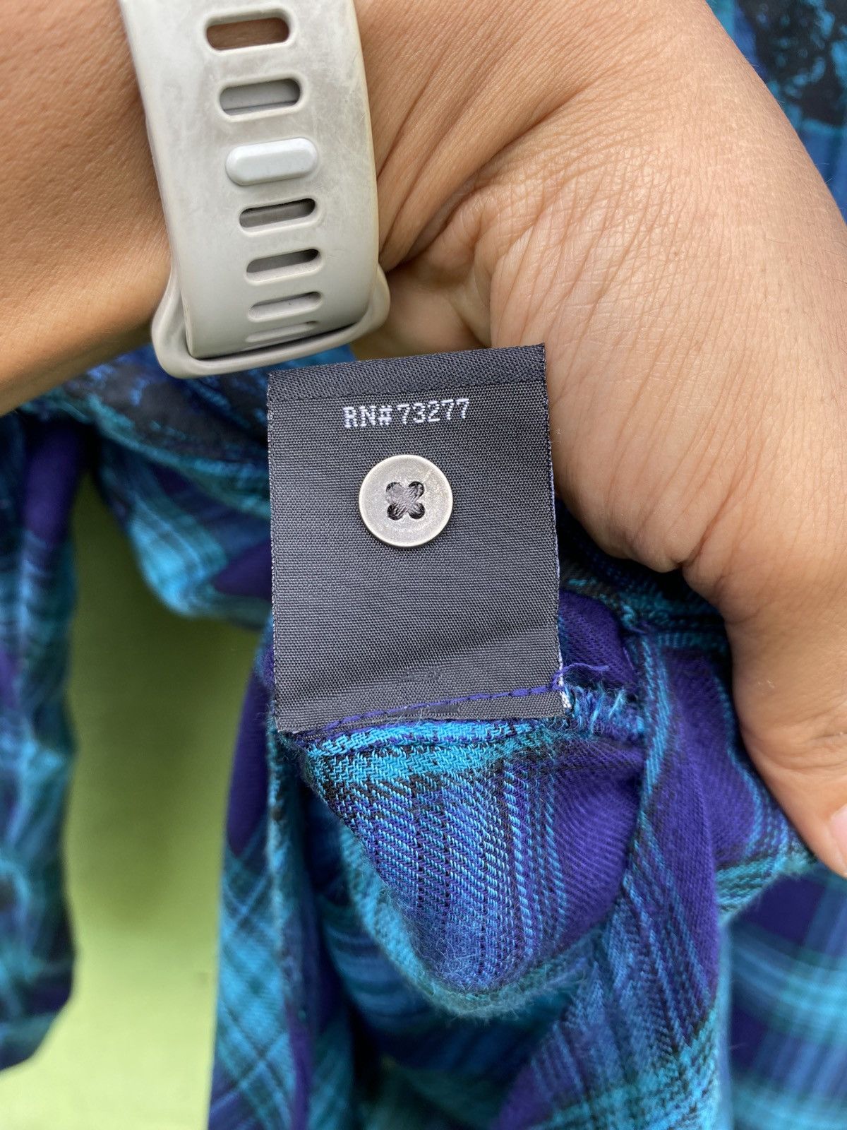 Rock & Republic Rock & Republic Skull Plaid Flannel Shirt Blue Grunge Y2K Size XL / US 12-14 / IT 48-50 - 15 Thumbnail